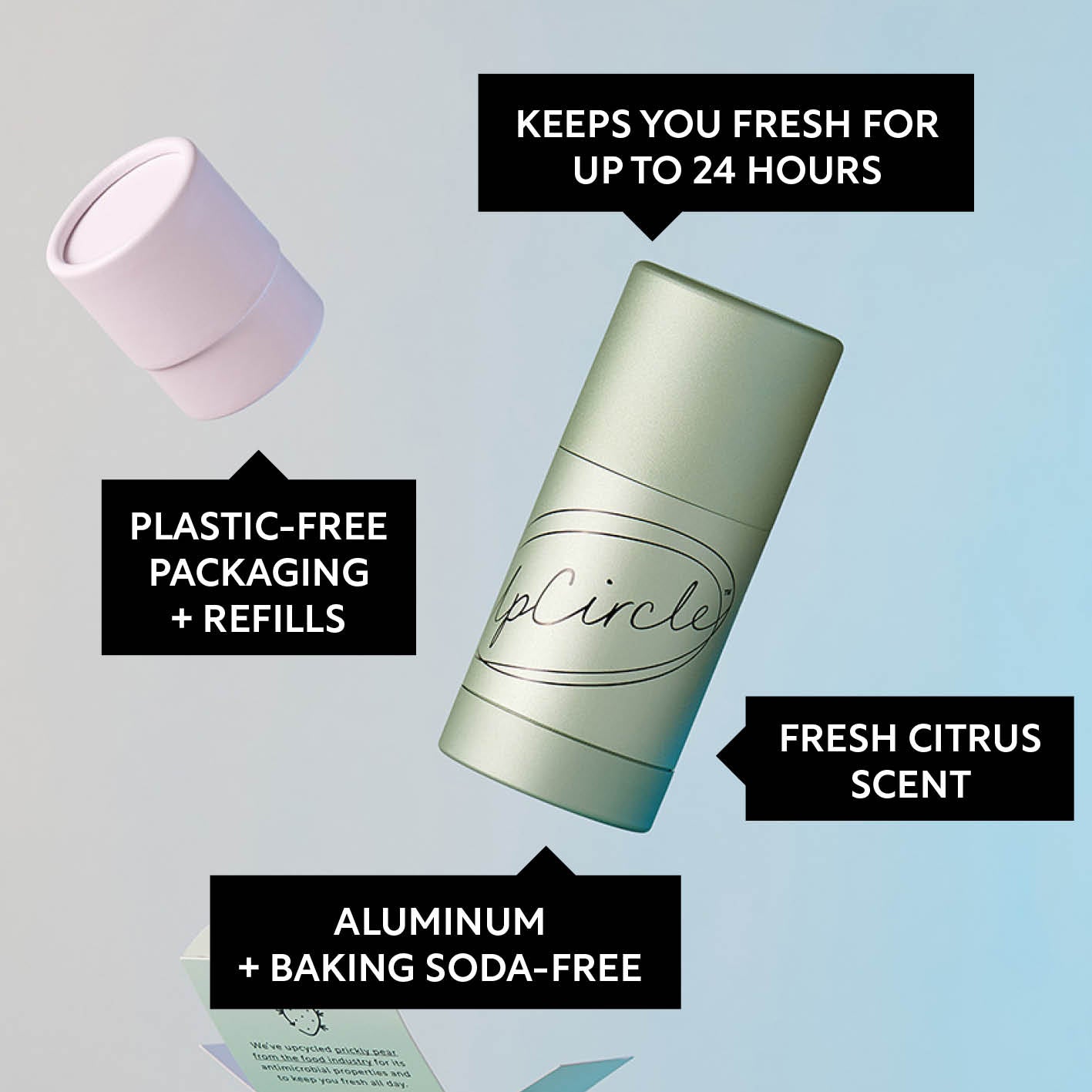 UpCircle 3x Deodorant Refills with Macadamia + Bergamot