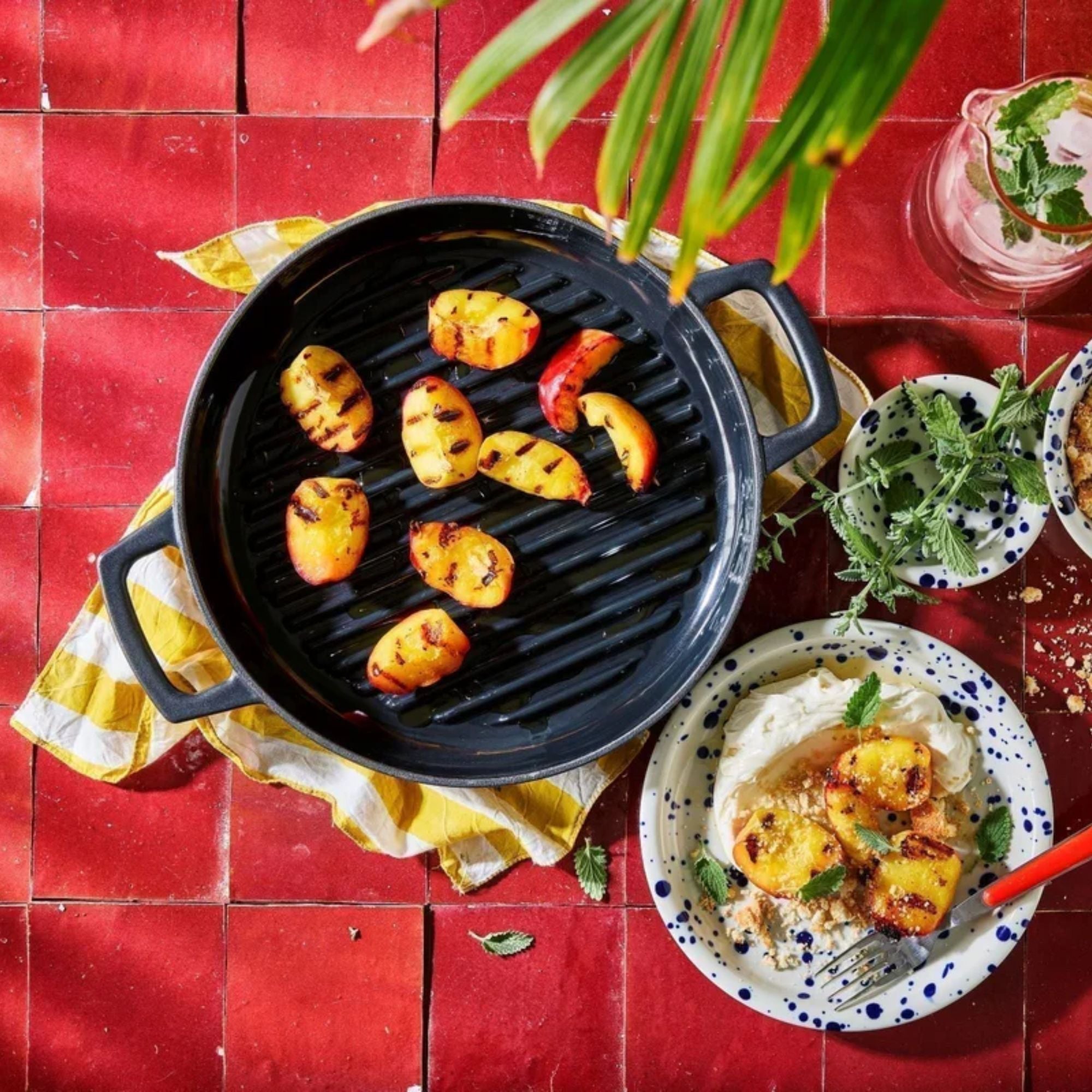 Alva Cookware Enameled Cast Iron Grill Pan, 11"