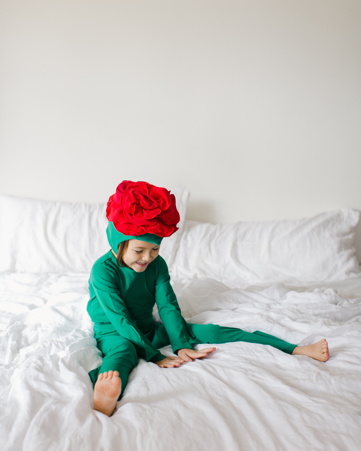 Band of the Wild Red Rose Costume with Green Stem Pajamas