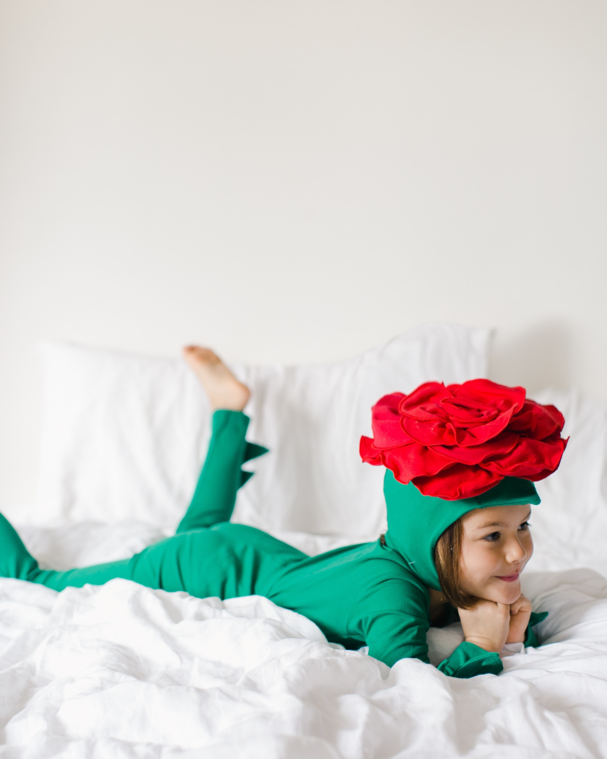 Band of the Wild Red Rose Costume with Green Stem Pajamas