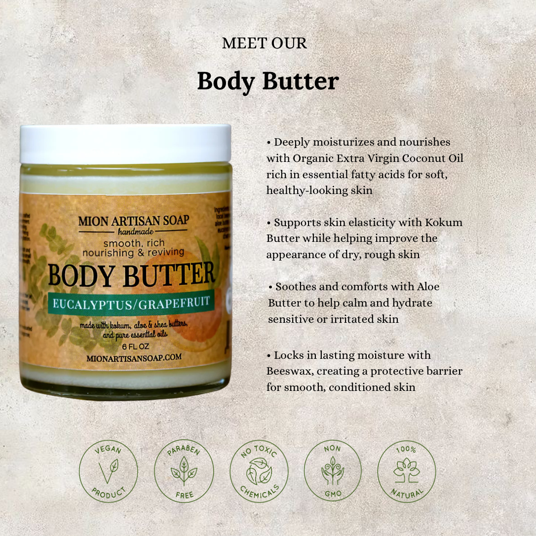 MION Artisan Soap Body Butter | High in Essential Vitamins and Fatty Acids