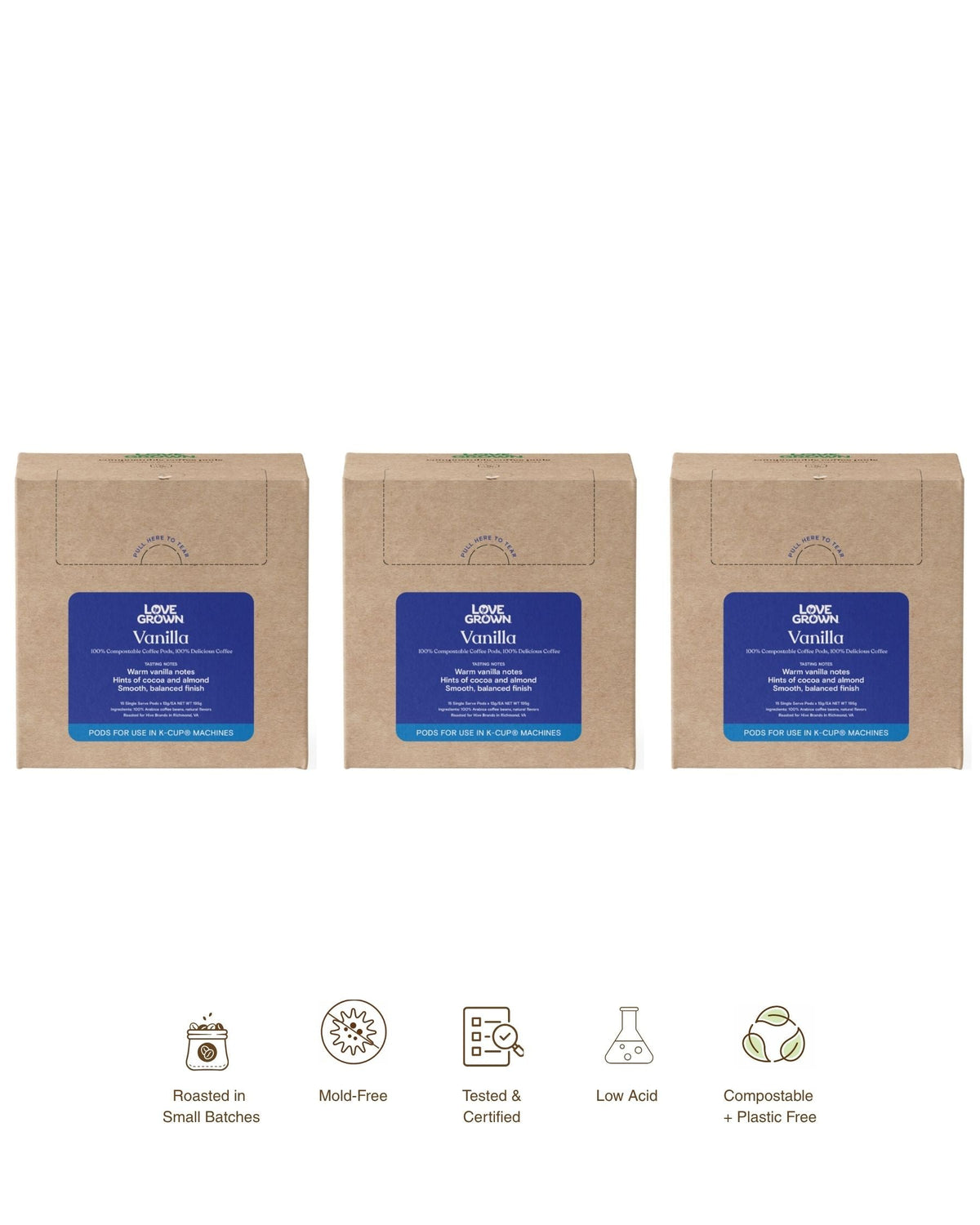 Love Grown Mocha Compostable Coffee Pods