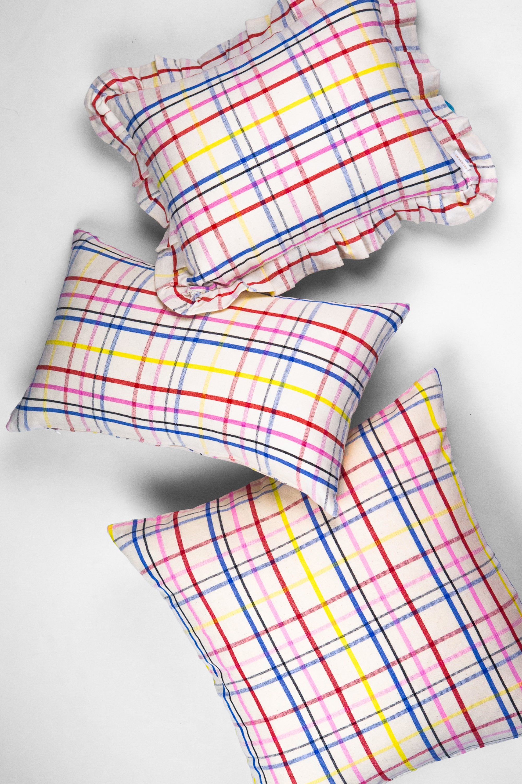 Archive New York Vera Plaid Ruffle Pillows