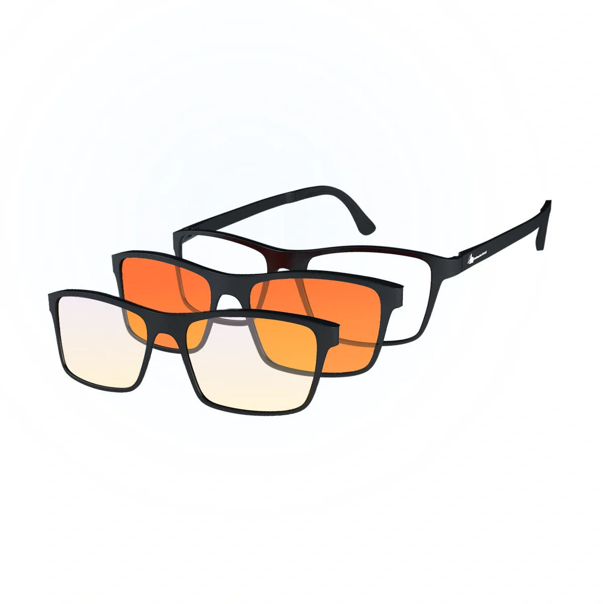 DefenderShield Versa Blue Light Blocking Glasses – 2 in 1 Clip On Lenses