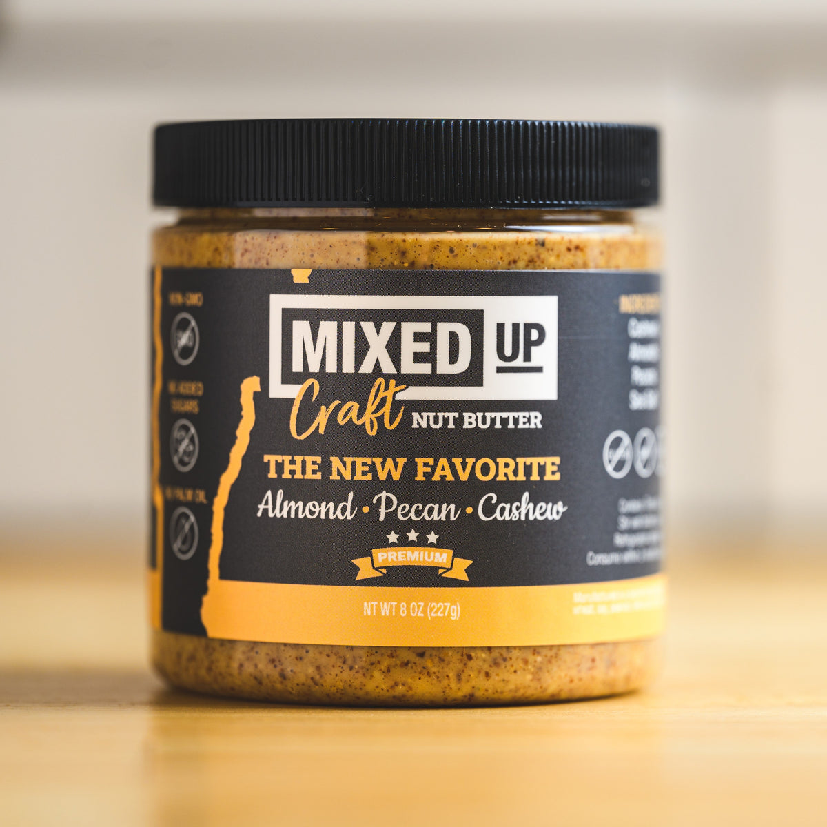 Mixed Up Foods "The New Favorite" - Almond, Pecan, and Cashew Nut Butter - 4 Pack