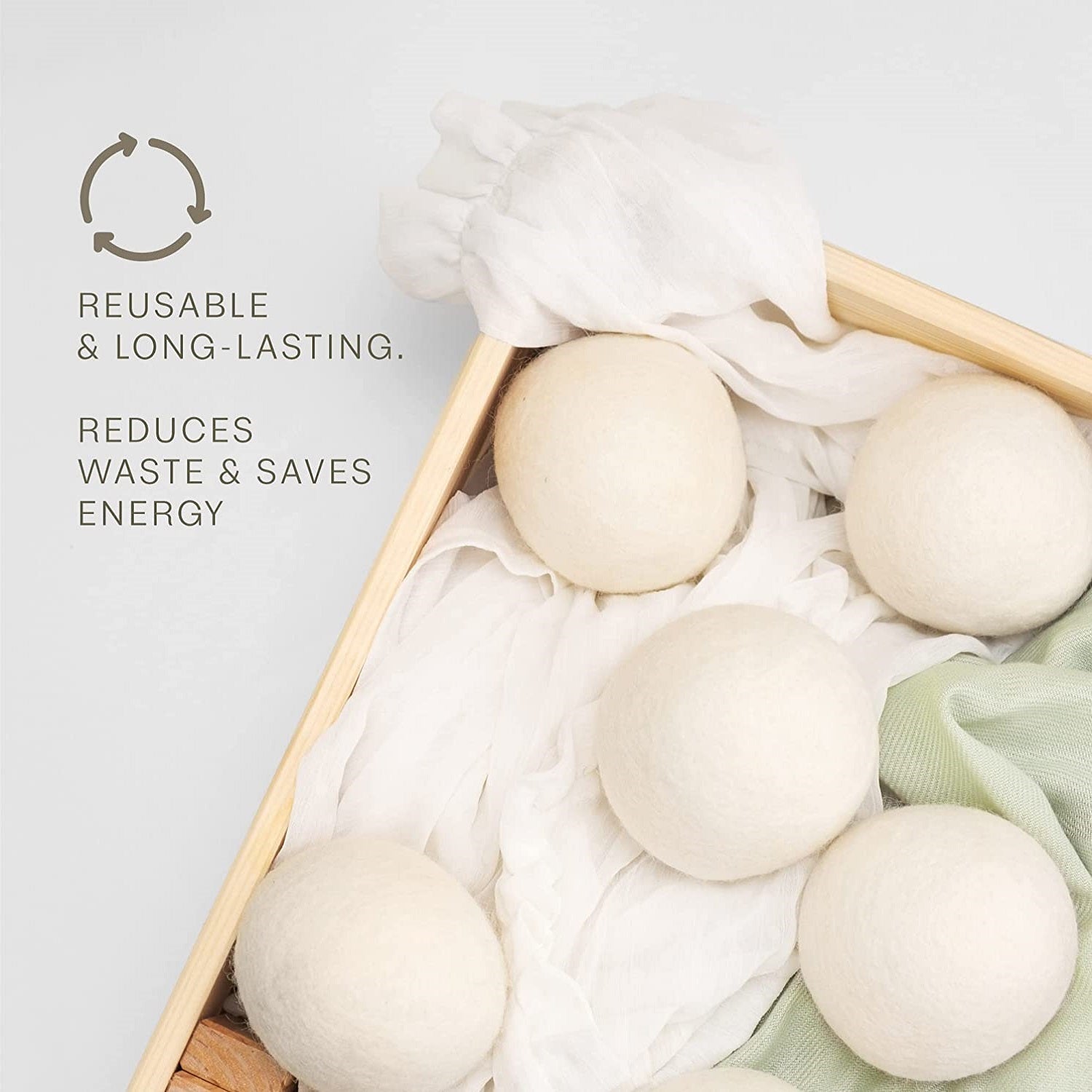 Pursonic 100% Pure New Zealand Wool Dryer Balls - Family Bundle (36 Pack)