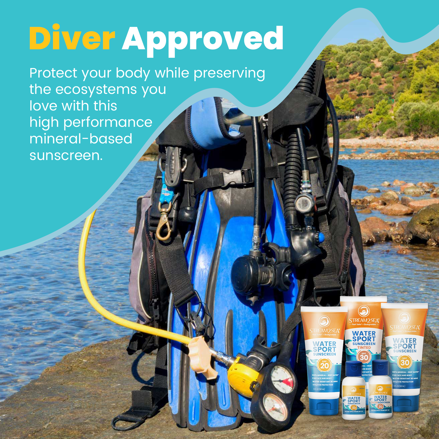Stream2Sea Water Sport Sunscreen SPF 30 16oz
