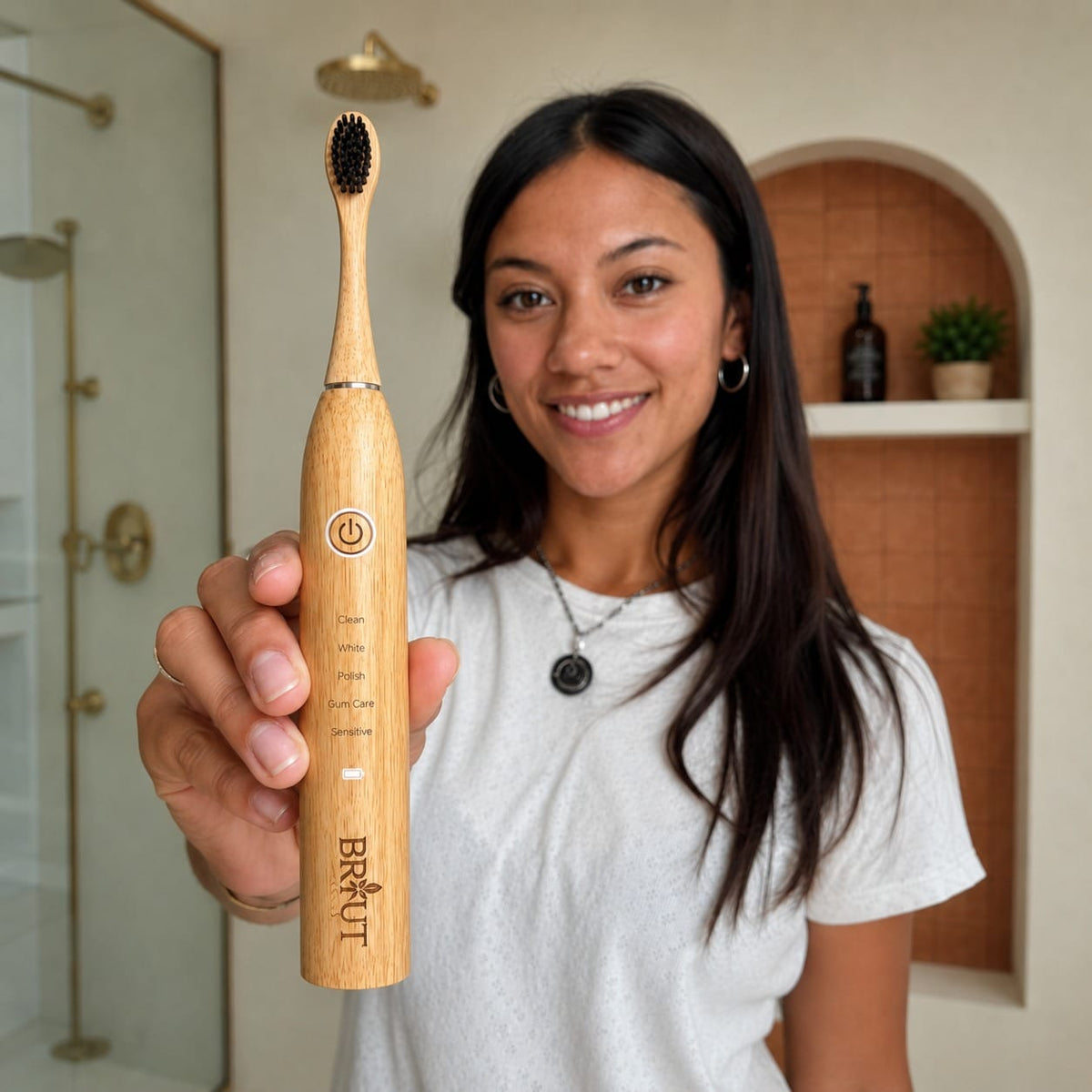 Briut Essentials - Bamboo Sonic Electric Toothbrush