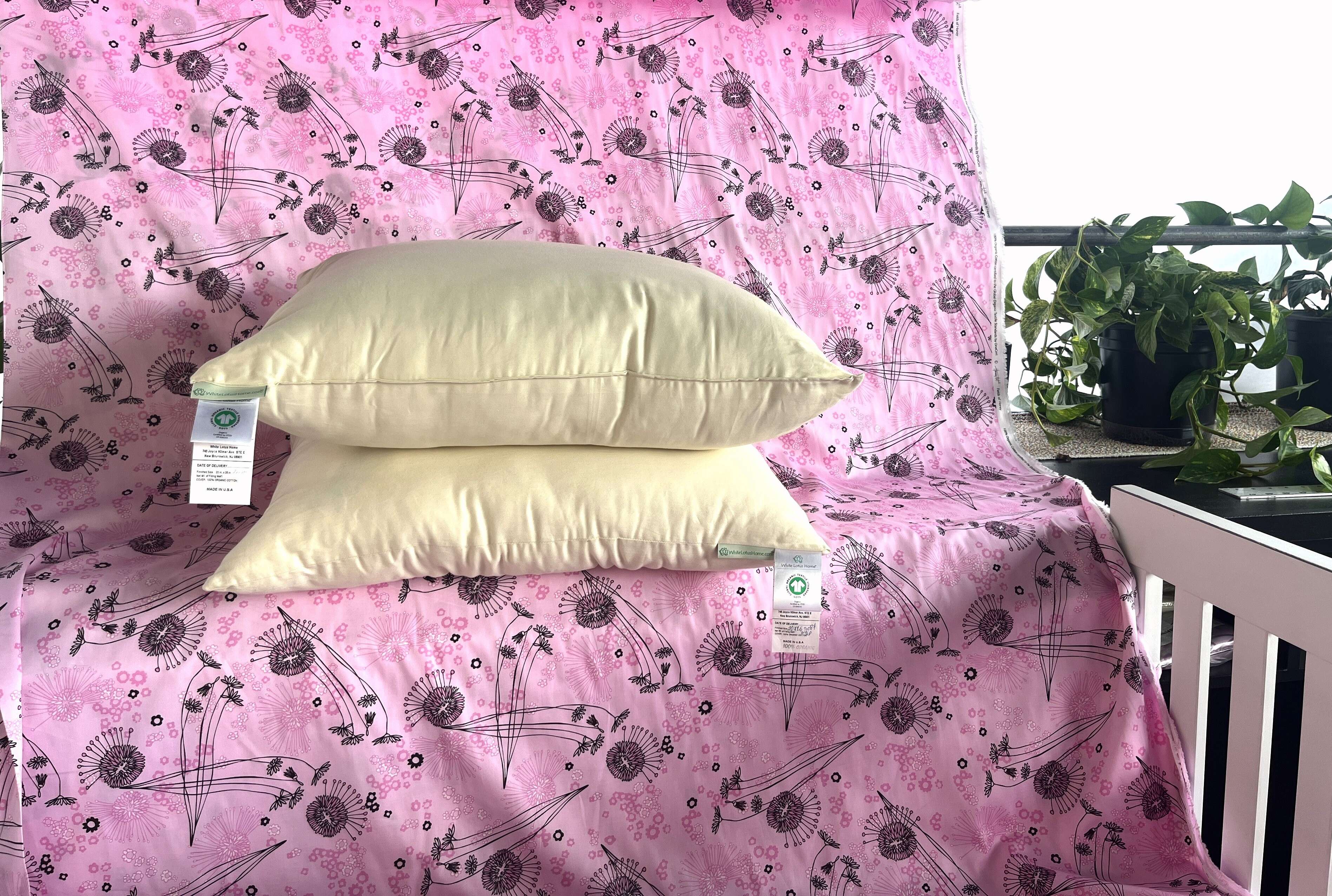 White Lotus Organic Cotton Sleep Pillows