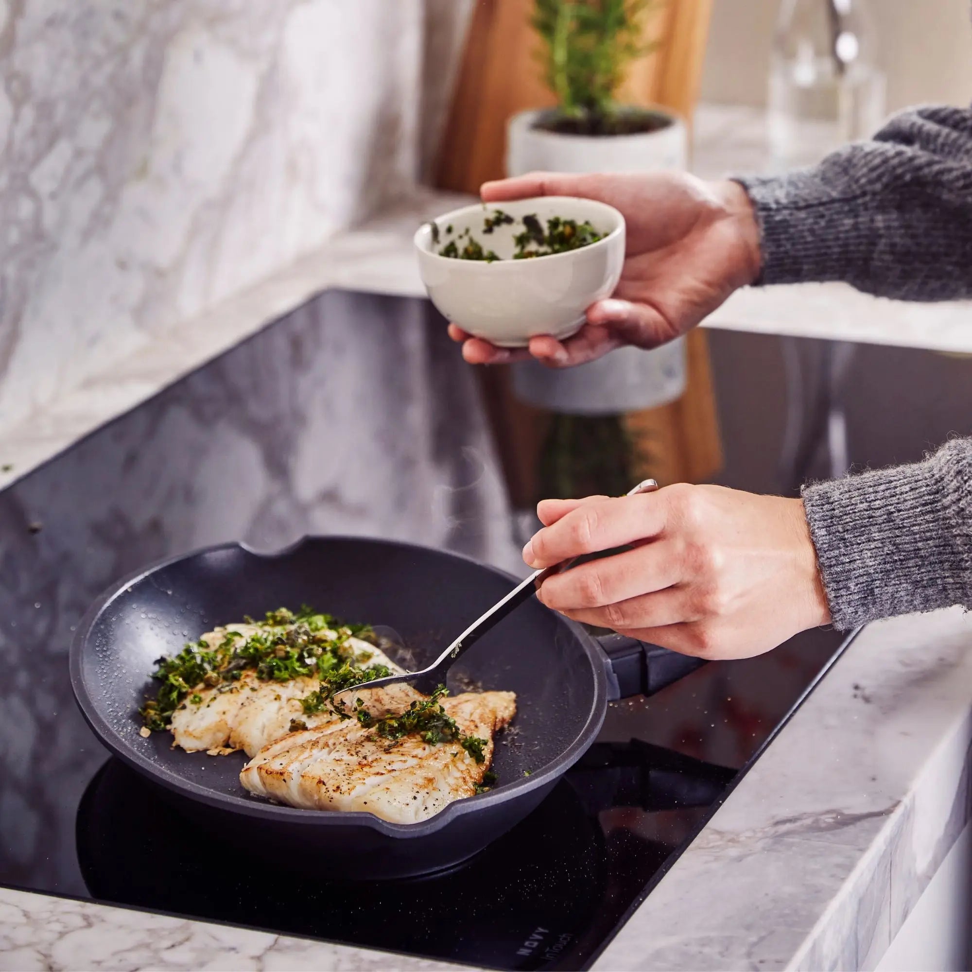 Alva Cookware Ceramic Nonstick Whole Fish Pan