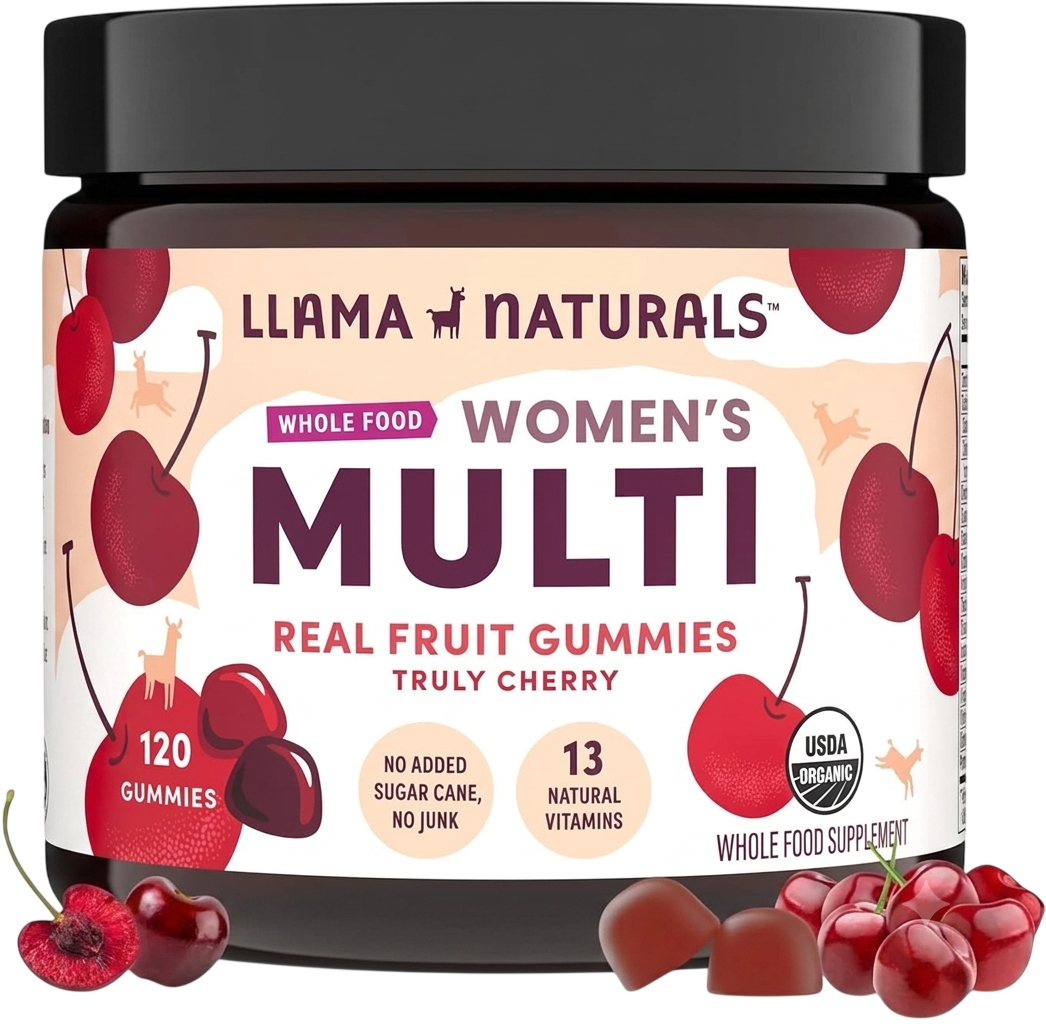 Llama Naturals Womens Multivitamin Gummies, Cherry (120 ct)