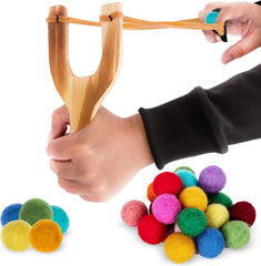 6. Wooden Slingshot Set