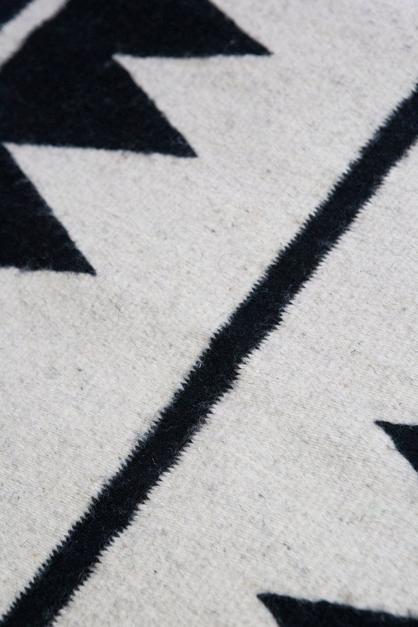 Archive New York Zapotec Black & Ivory Rug #5