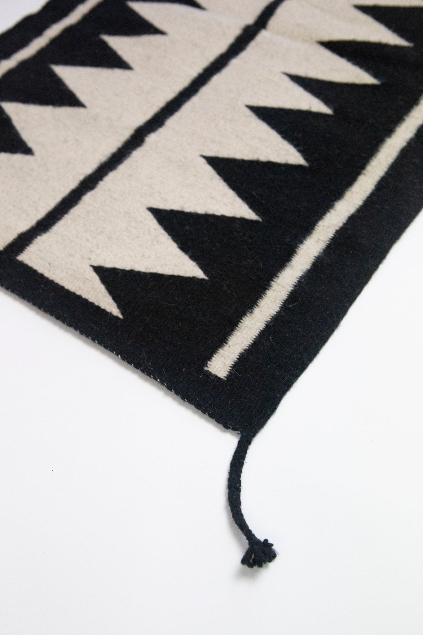 Archive New York Zapotec Black & Ivory Rug #5