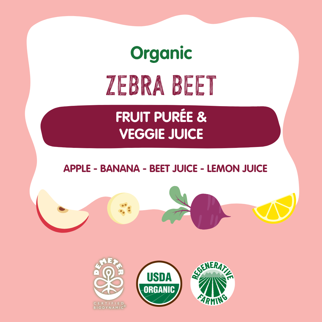 Holle Organic Zebra Beet Fruit & Veggie Pouches