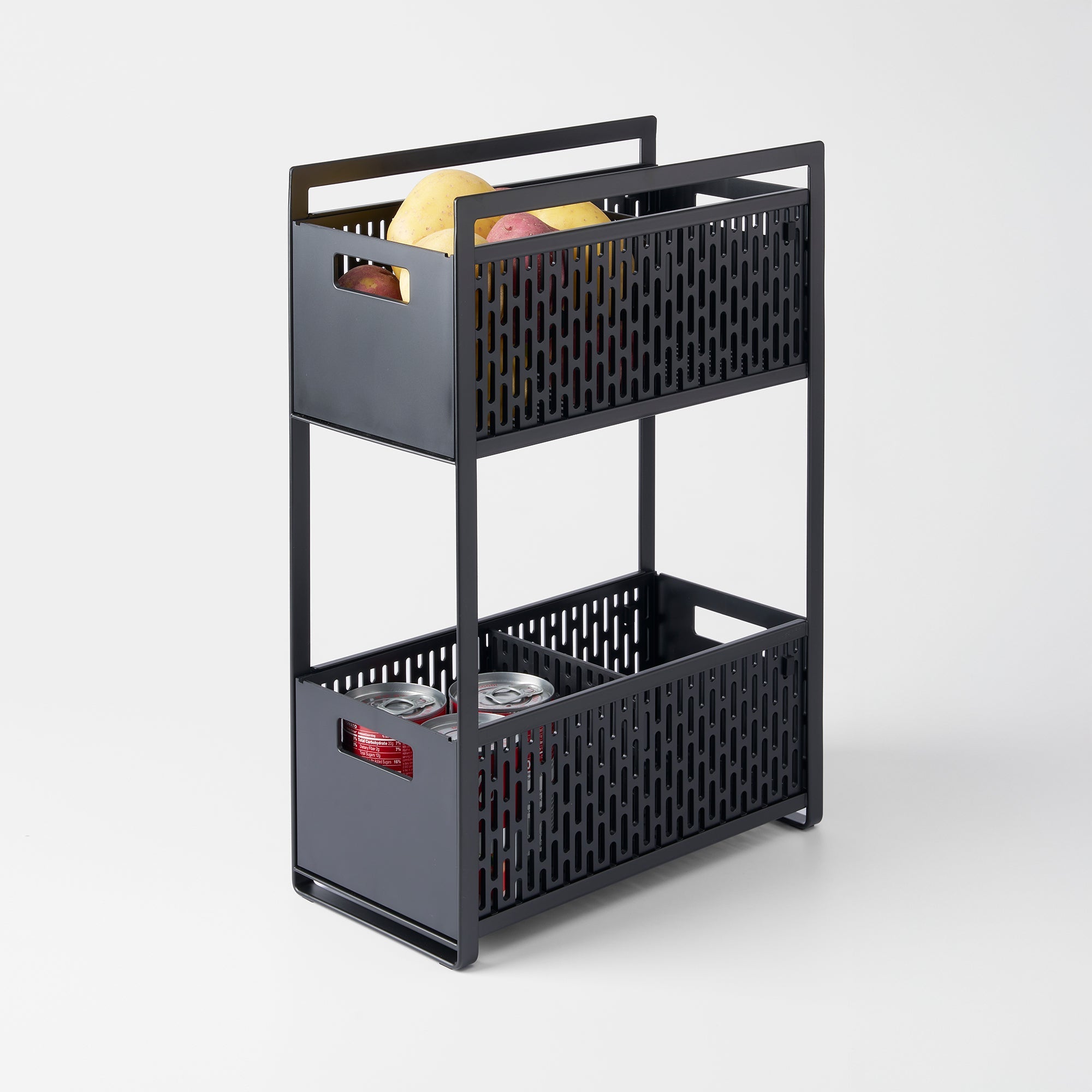 Yamazaki Home Two-Tier Cabinet Storage Basket