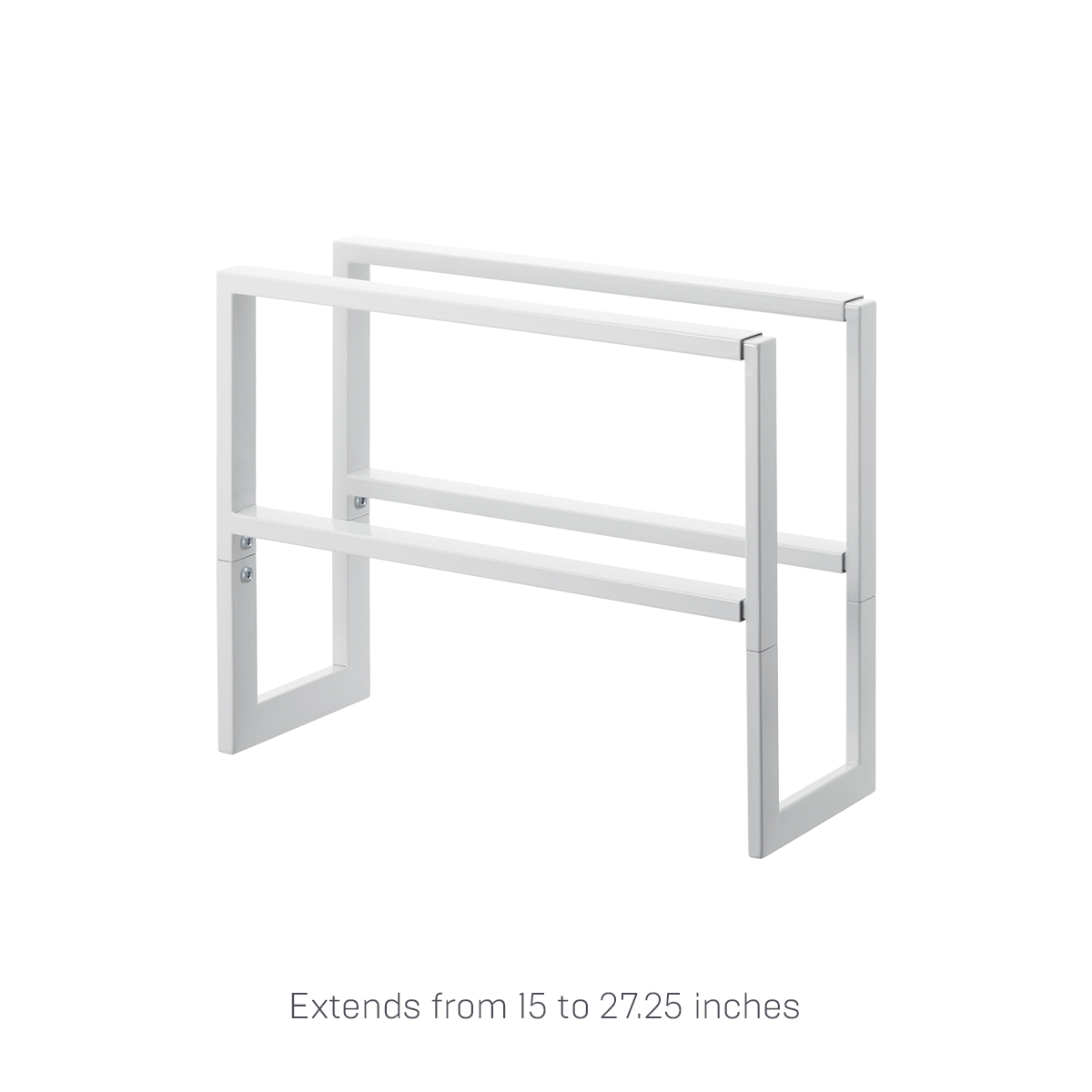 Yamazaki Home Two-Tier Expandable Shoe Rack (11.8" H)  - Steel