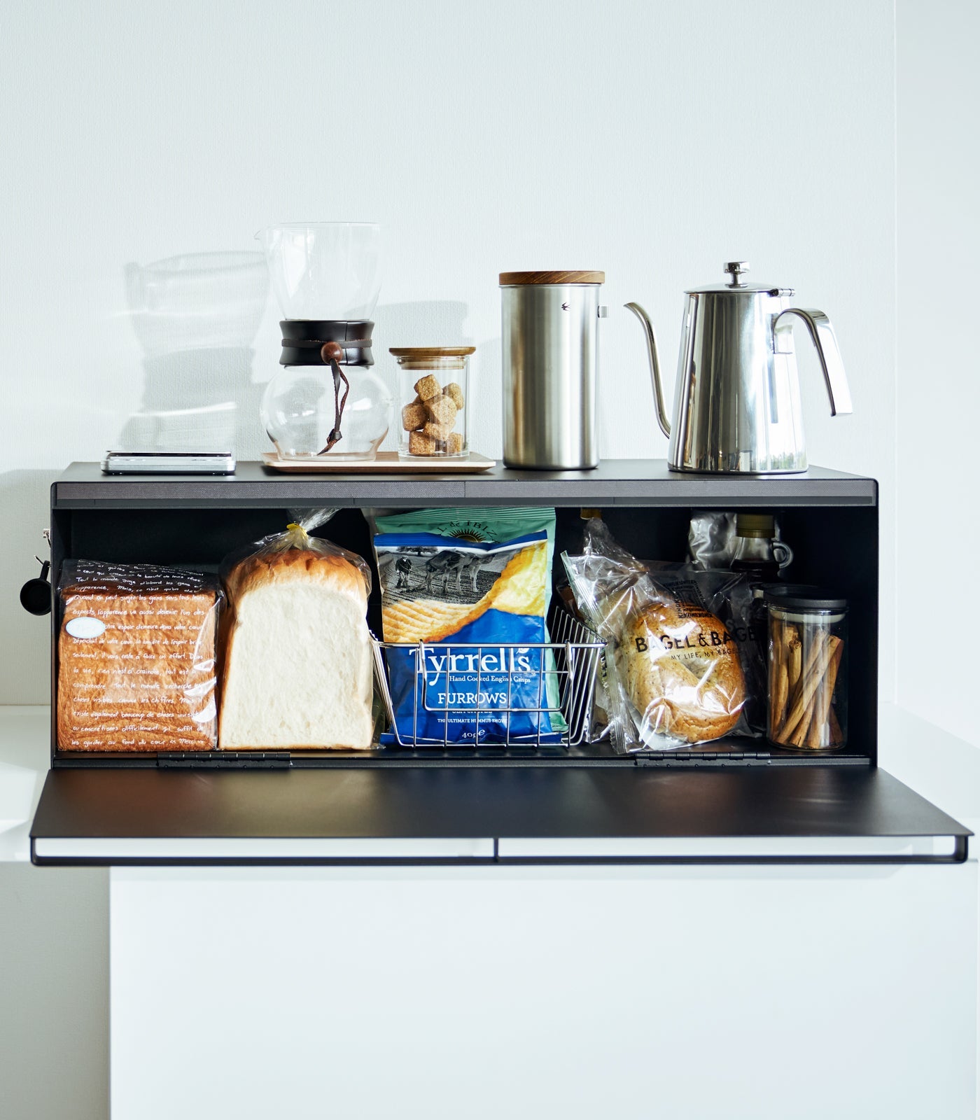 Yamazaki Home Bread Box - Wide - Steel