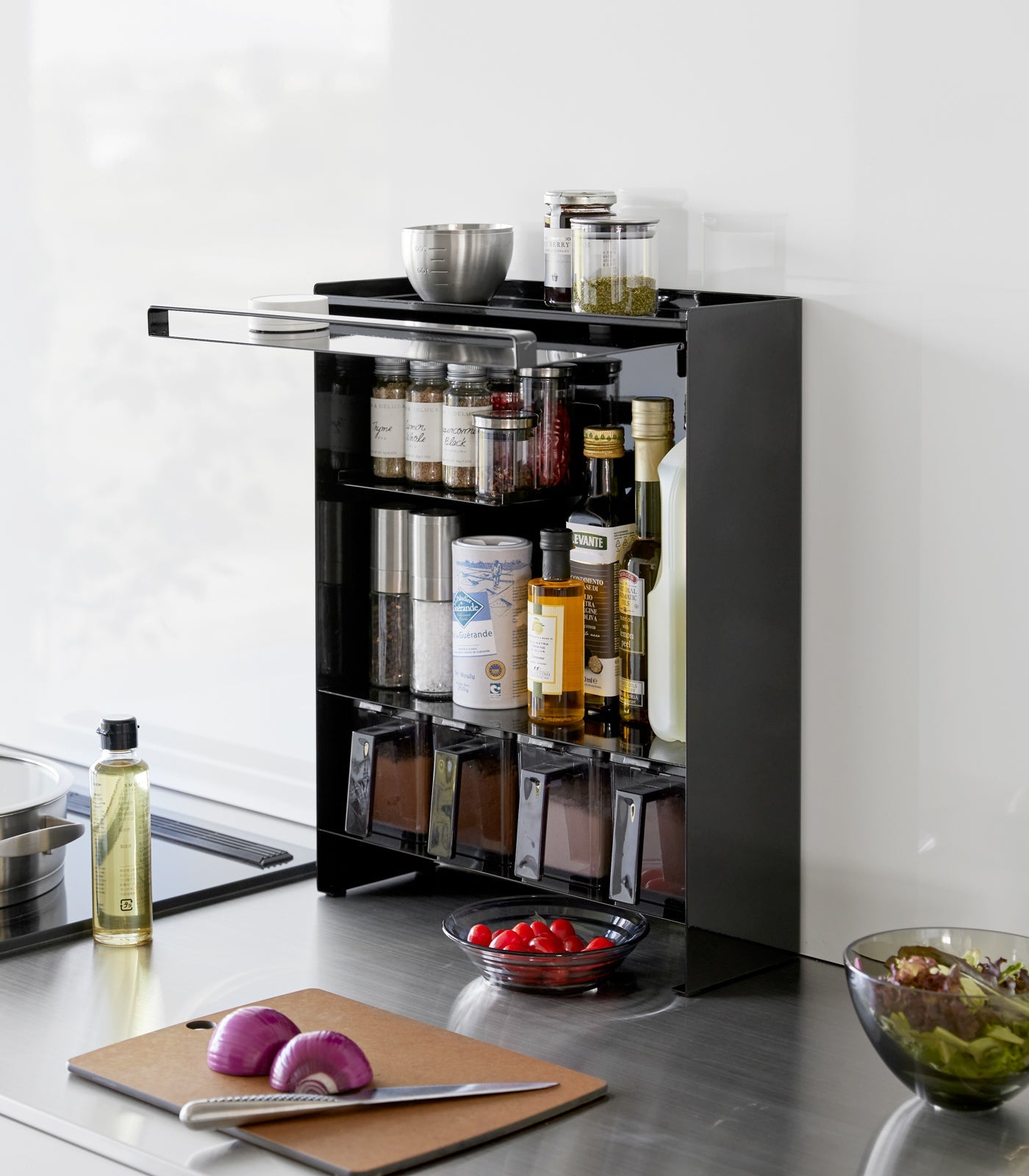 Yamazaki Home Concealable Spice Rack - Steel
