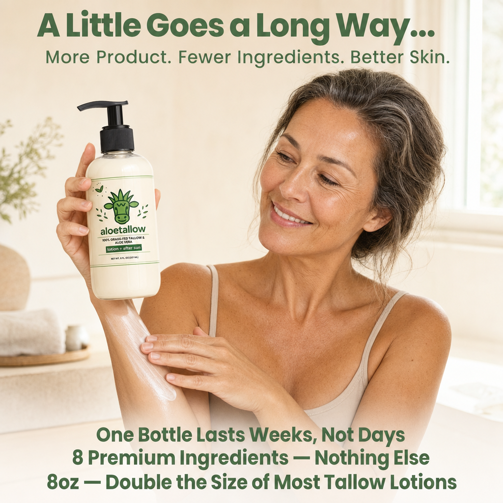 Aloetallow Tallow + Aloe Face & Body Lotion | 8 Clean Ingredients