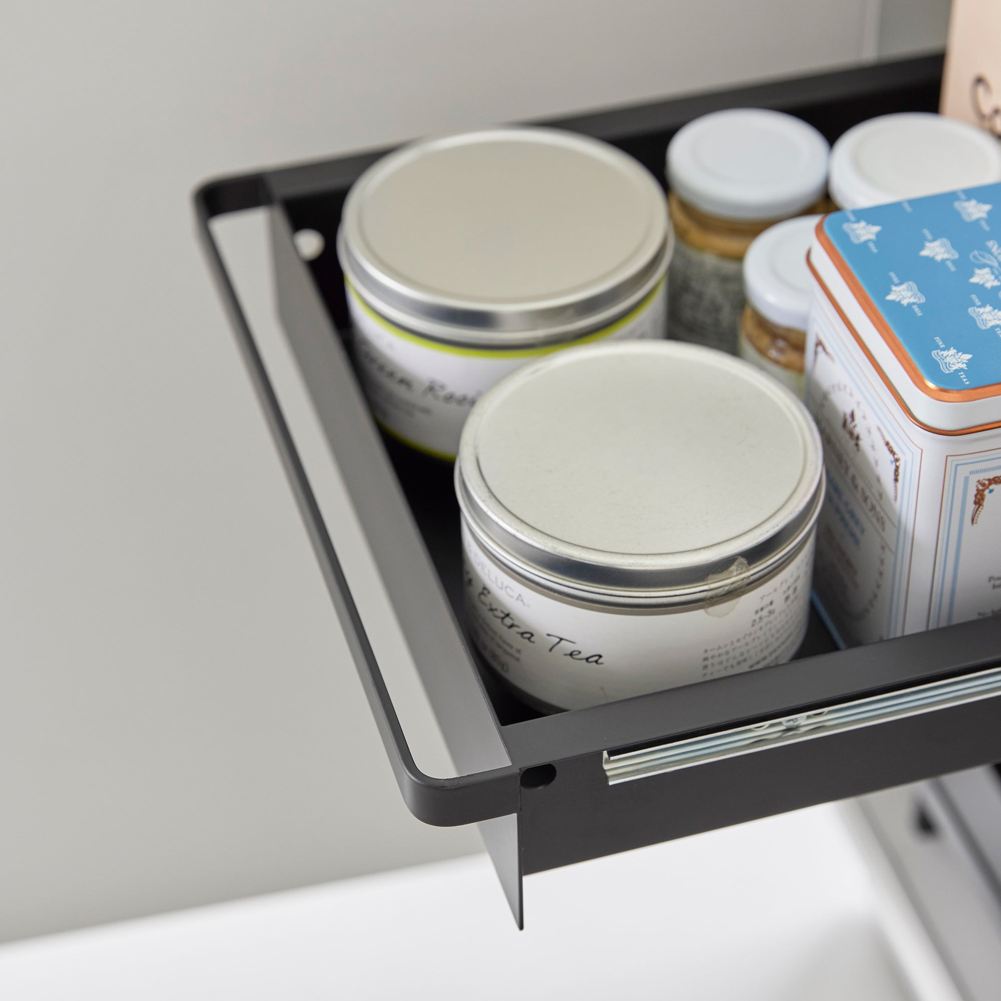 Yamazaki Home Two-Tier Pull-Out Shelf - Steel