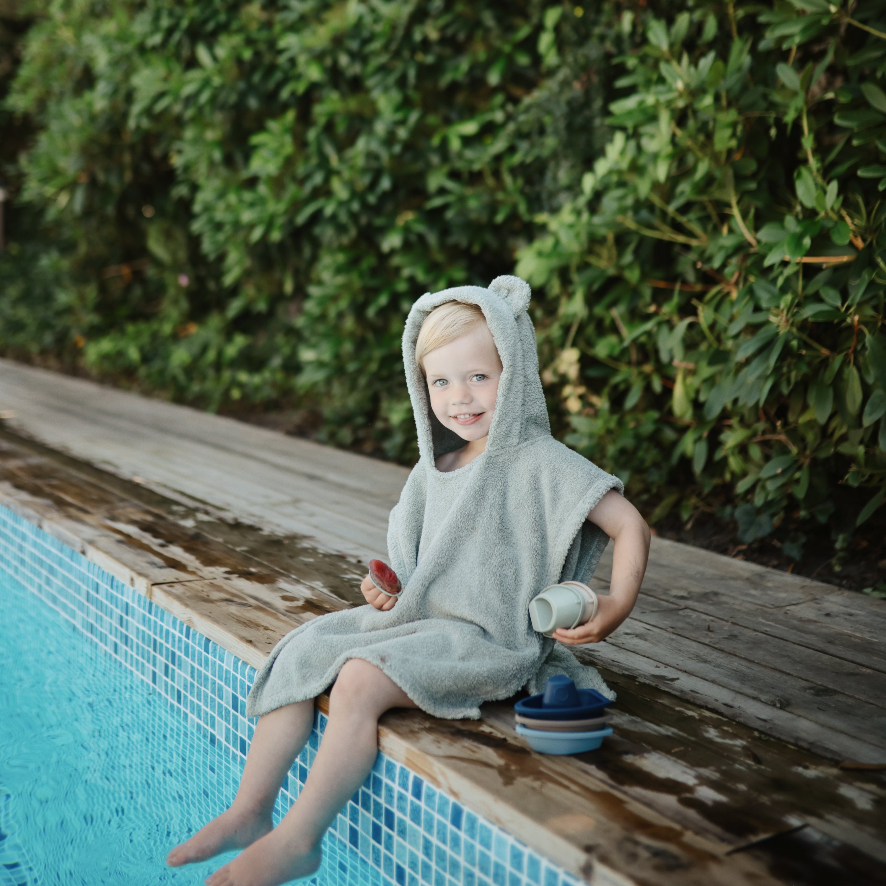 Mushie Bear Poncho Towel