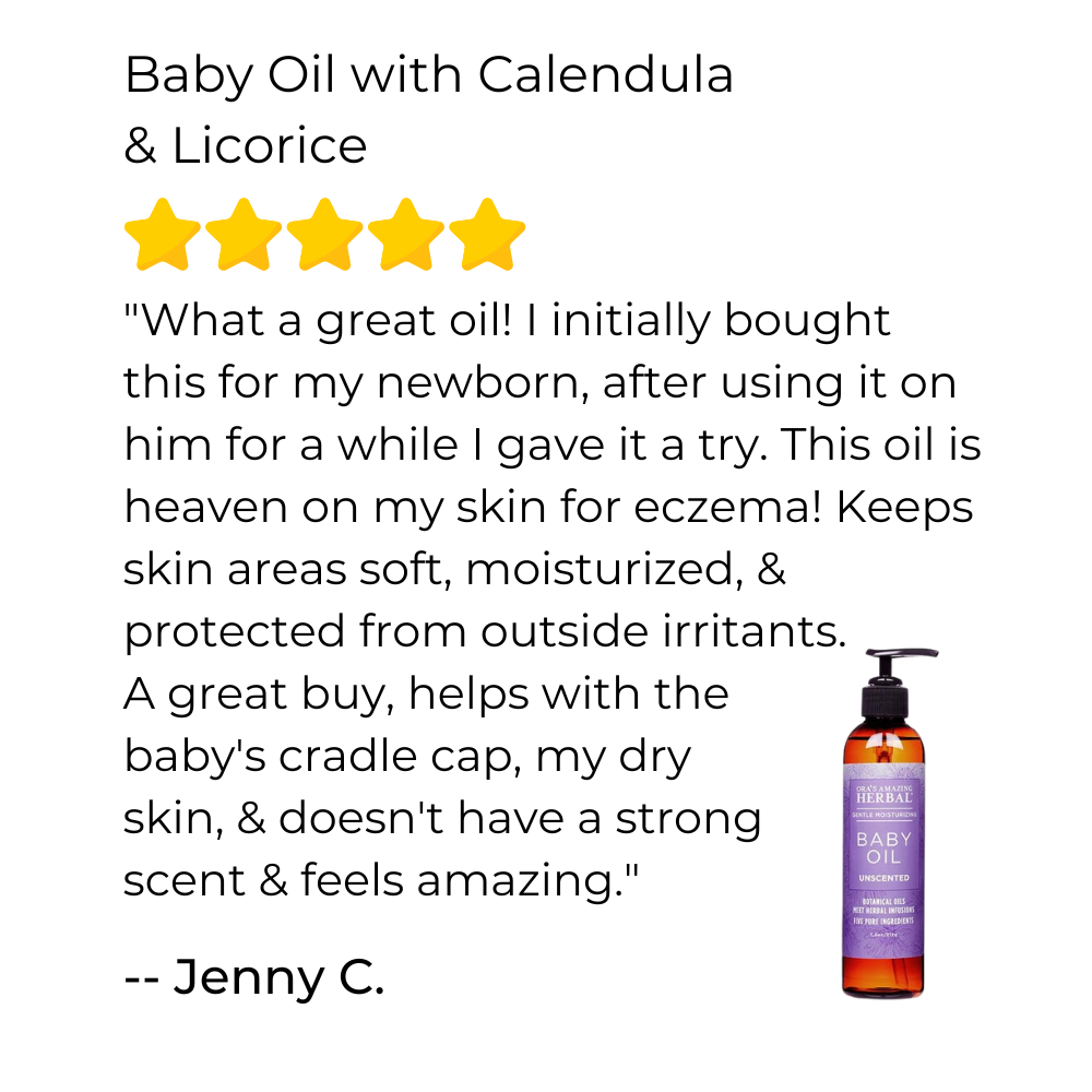 Ora's Amazing Herbal Baby Oil with Calendula and Licorice