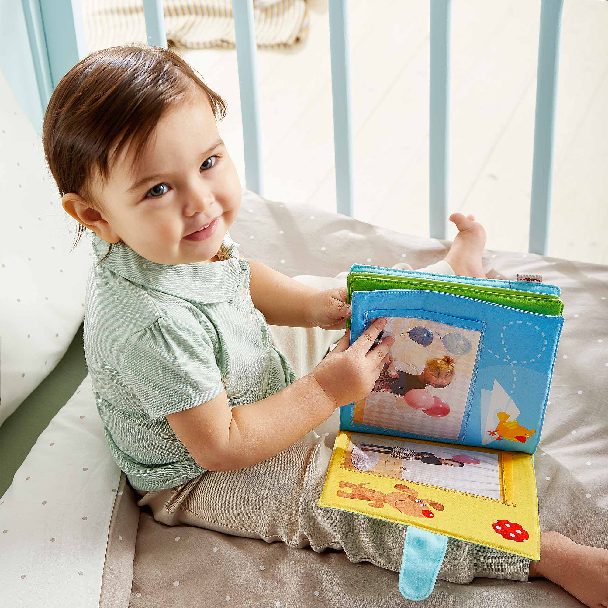 HABA Playmates Soft Fabric Baby Photo Album