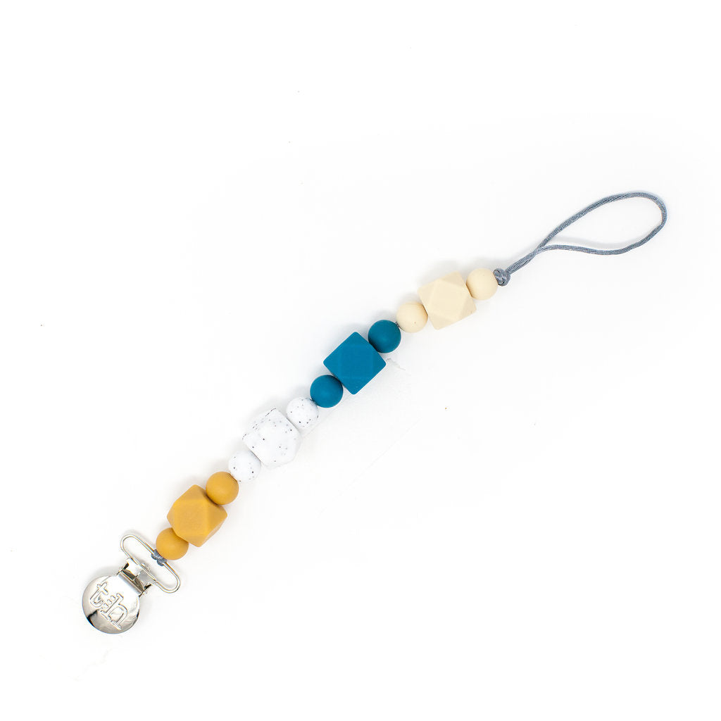 Three Hearts Grande Jewel Pacifier Clip - Food Grade BPA Free Silicone