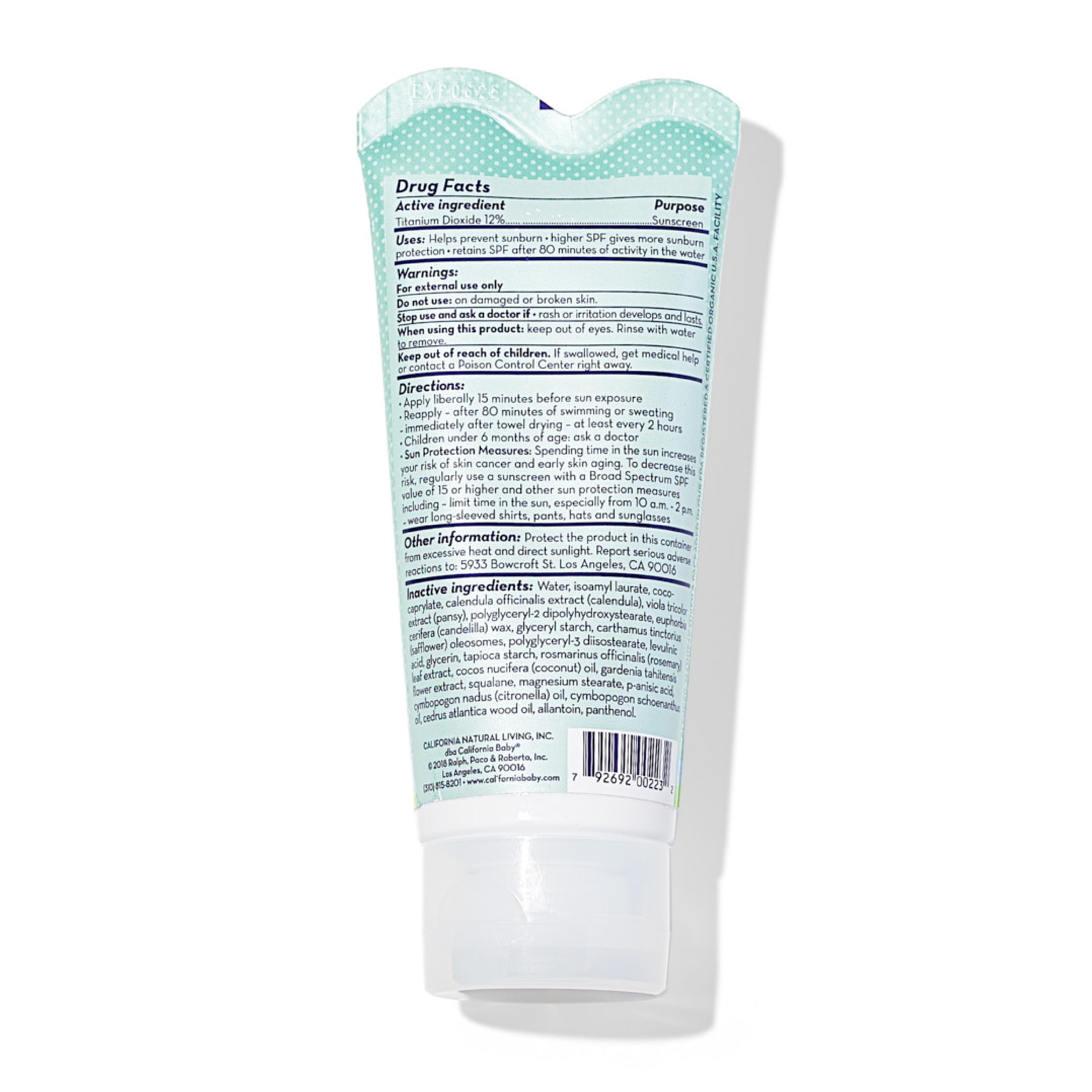 California Baby Summer Blend™ Broad Spectrum SPF 30+ Sunscreen