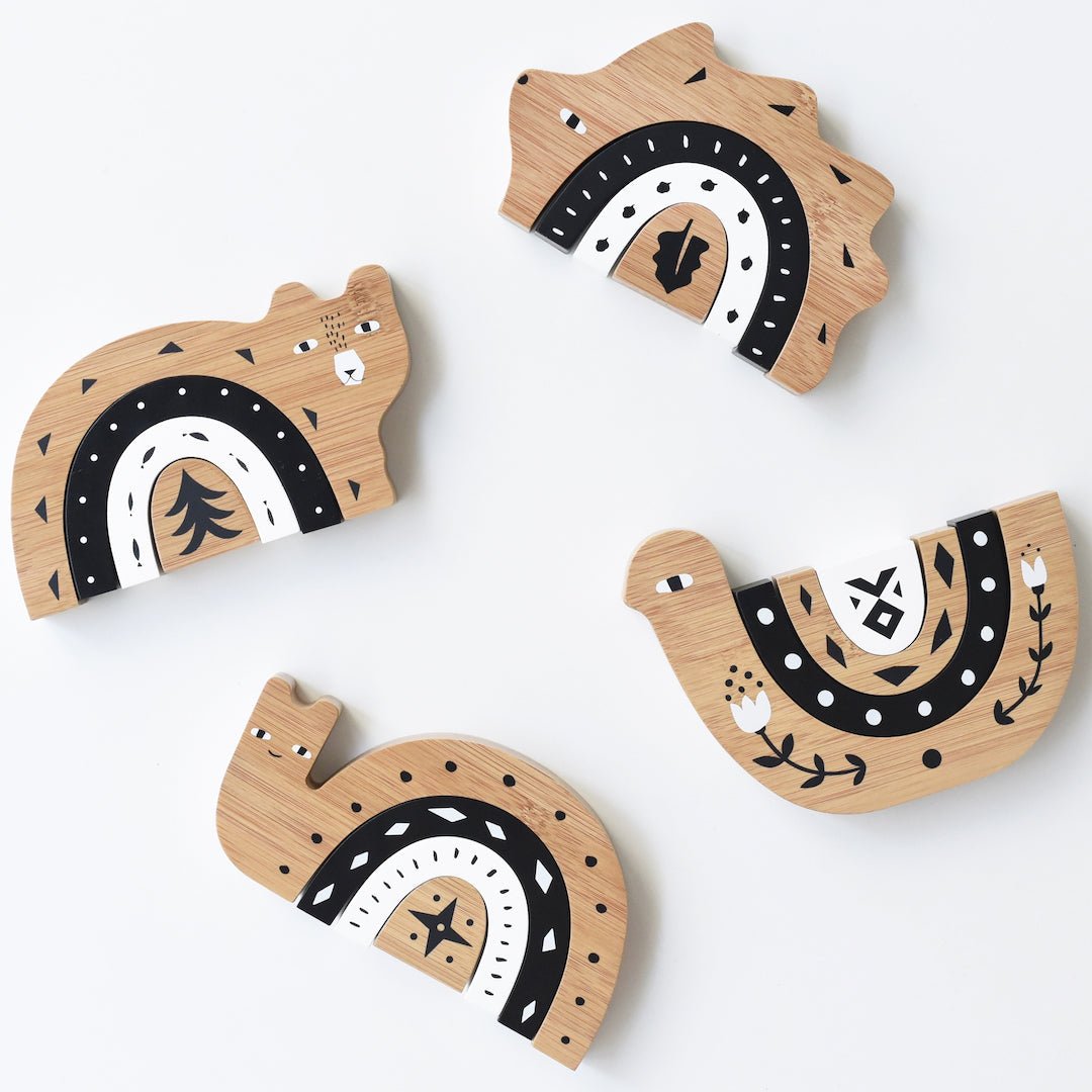 Wee Gallery Bamboo Nesting Hedgehog