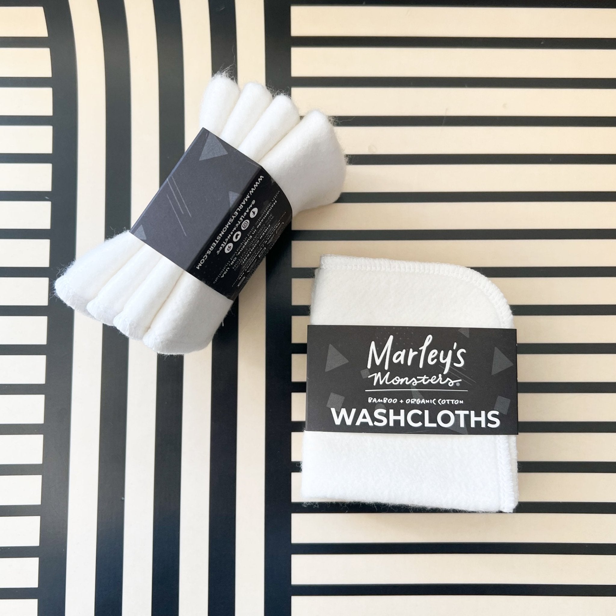 Marley's Monsters Bamboo Washcloths: Pack of 4