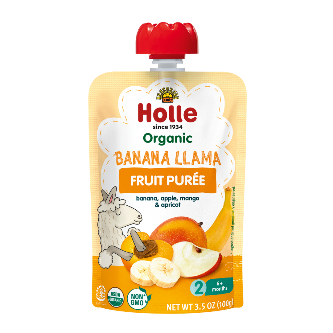 Holle Organic Banana Llama Fruit Pouches