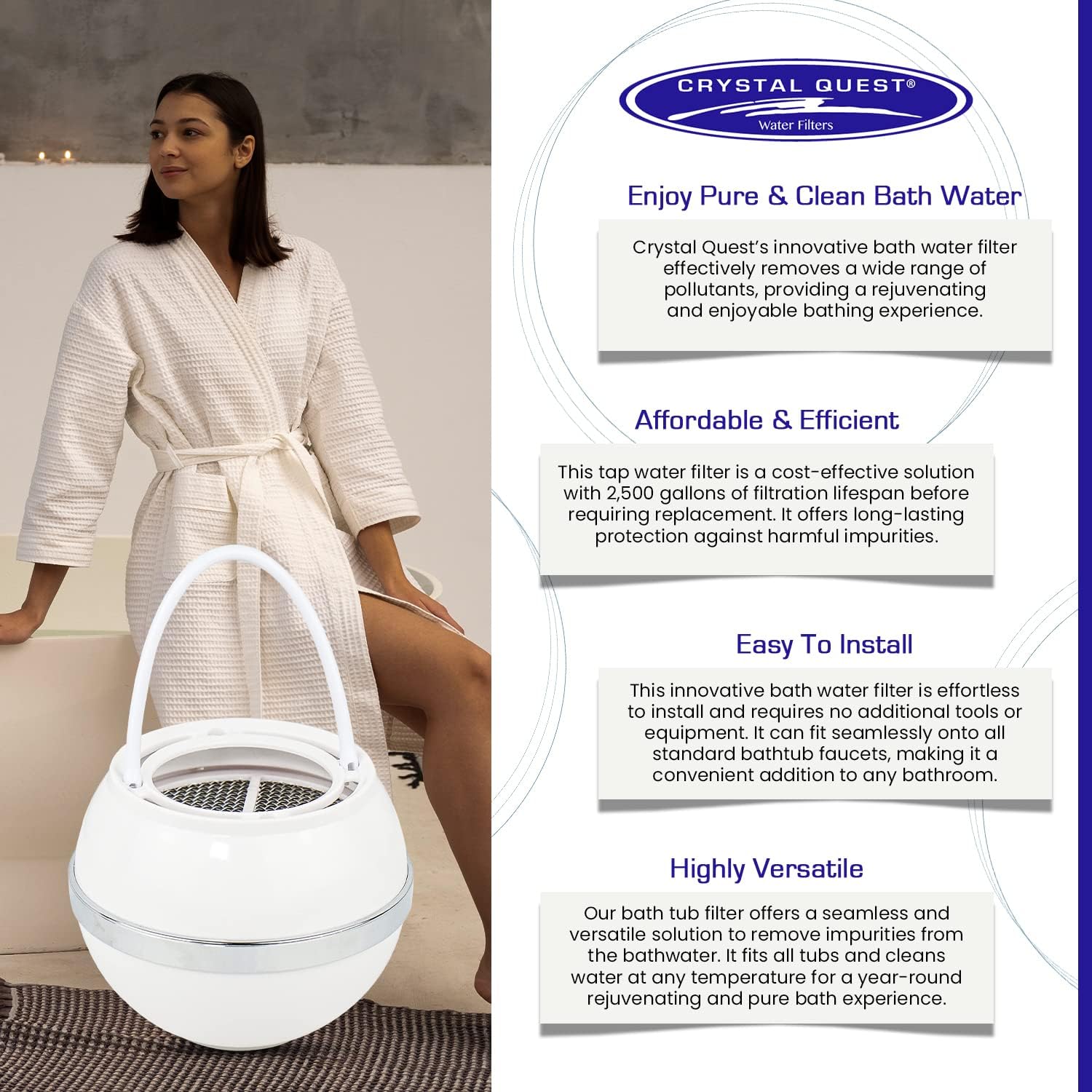 Crystal Quest Bath Ball® Filter