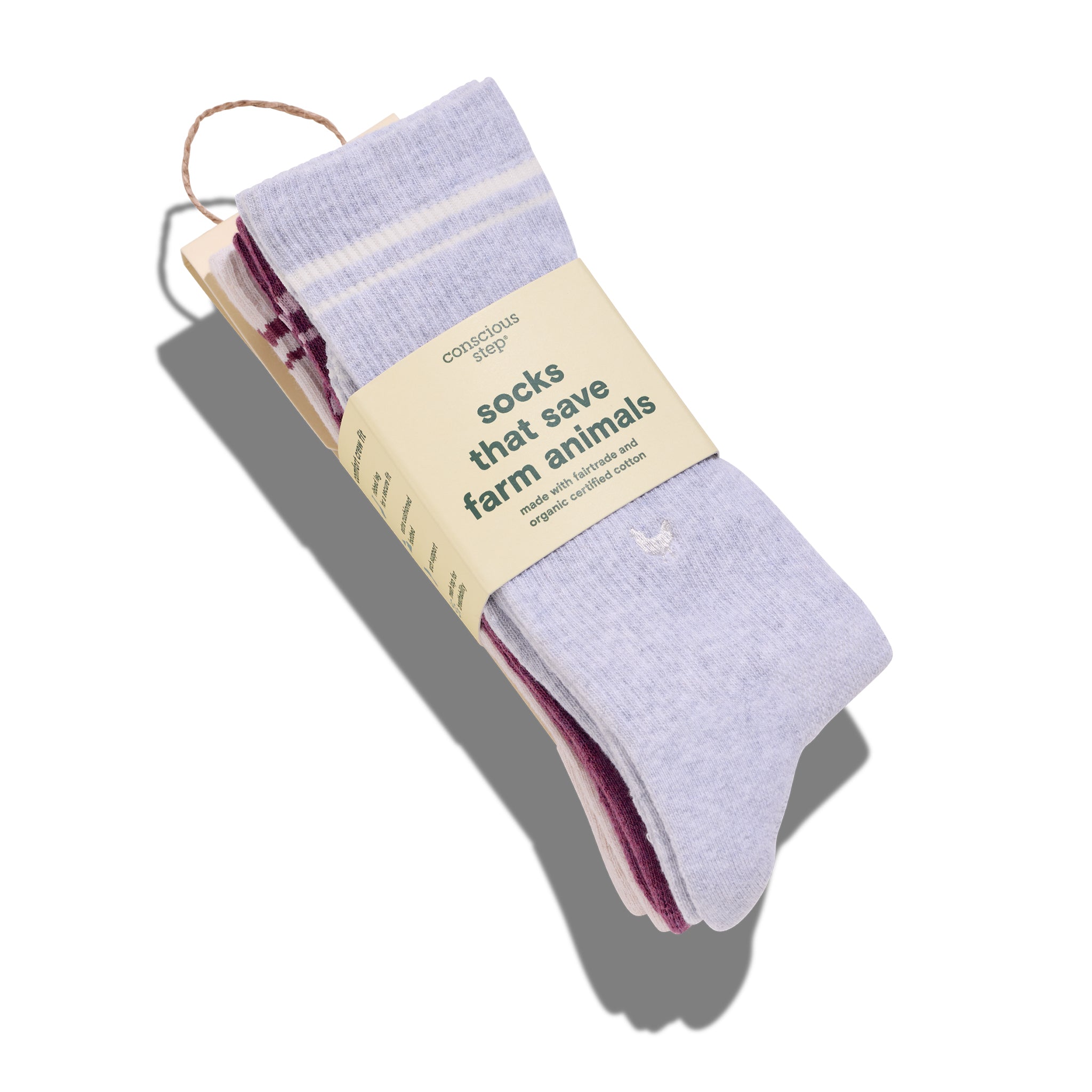 Conscious Step Comfort Crew Socks that Save Farm Animals