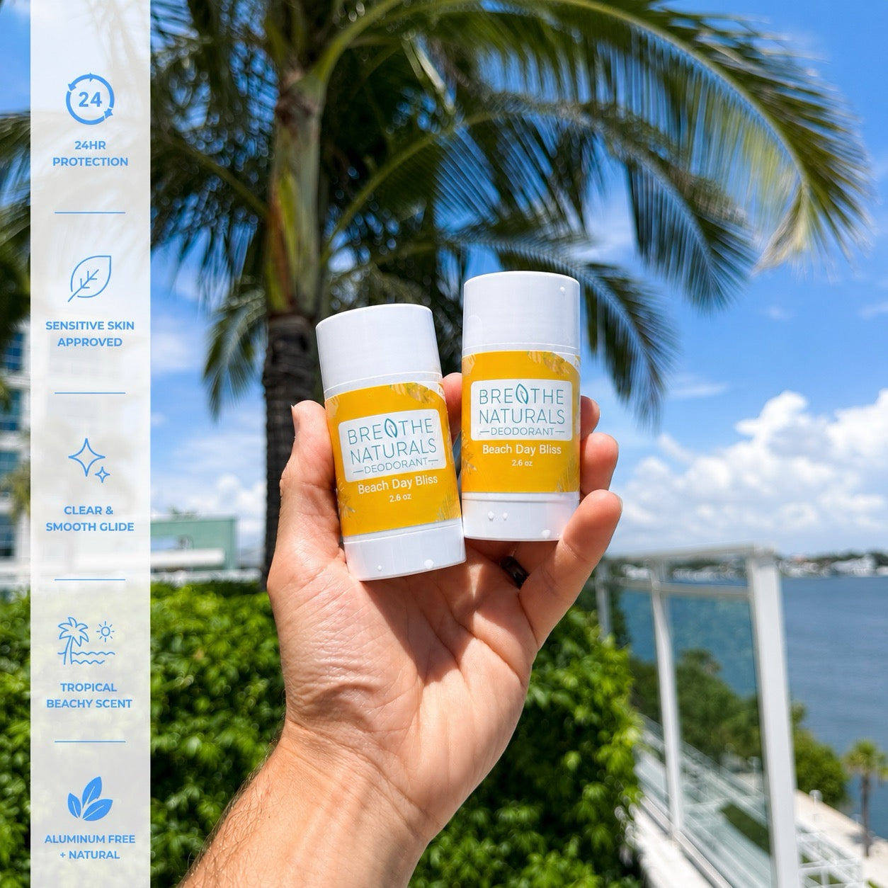 Breathe Naturals Deodorant Beach Day Bliss - 2 Pack