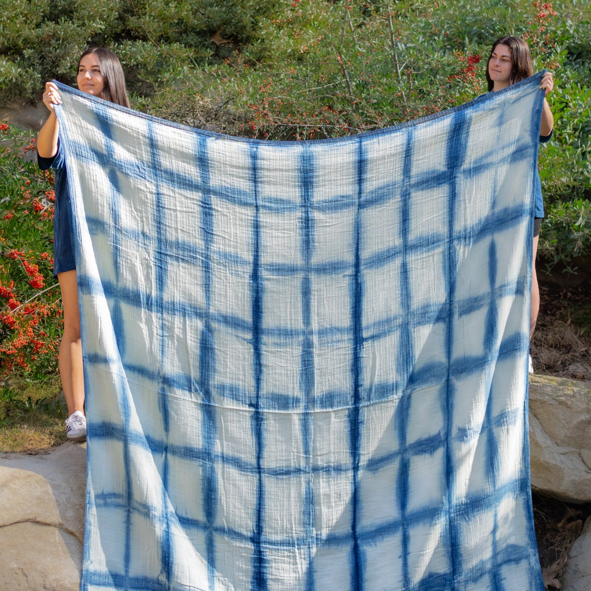 AIZOME Bed Throw Yūgen