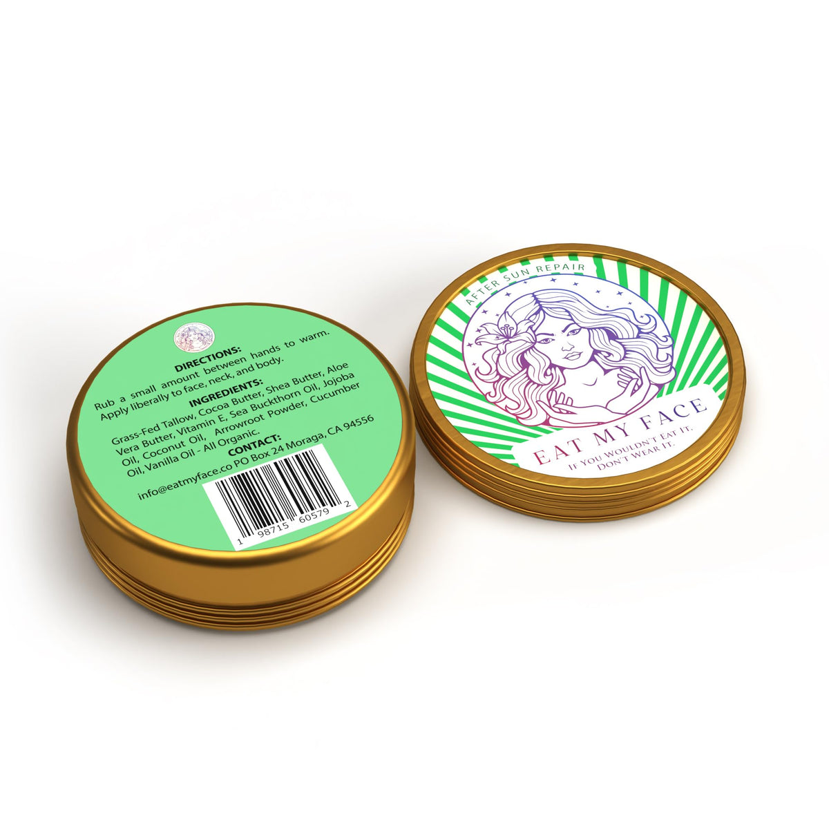 Aloe + Cucumber Beef Tallow After Sun Balm — Eat My Face