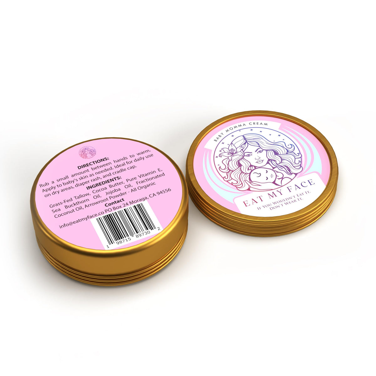 Beef Tallow Baby & Momma Cream - Gentle Daily Moisture — Eat My Face