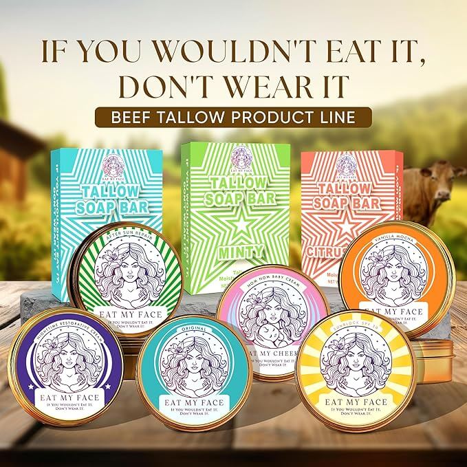 Citrus Beef Tallow Soap Twin Pack - 2 Bars — Eat My Face