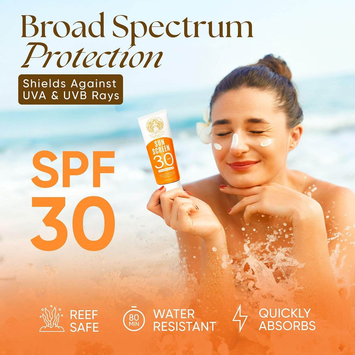 Beef Tallow Sunscreen SPF 30 - Mineral Tube — Eat My Face
