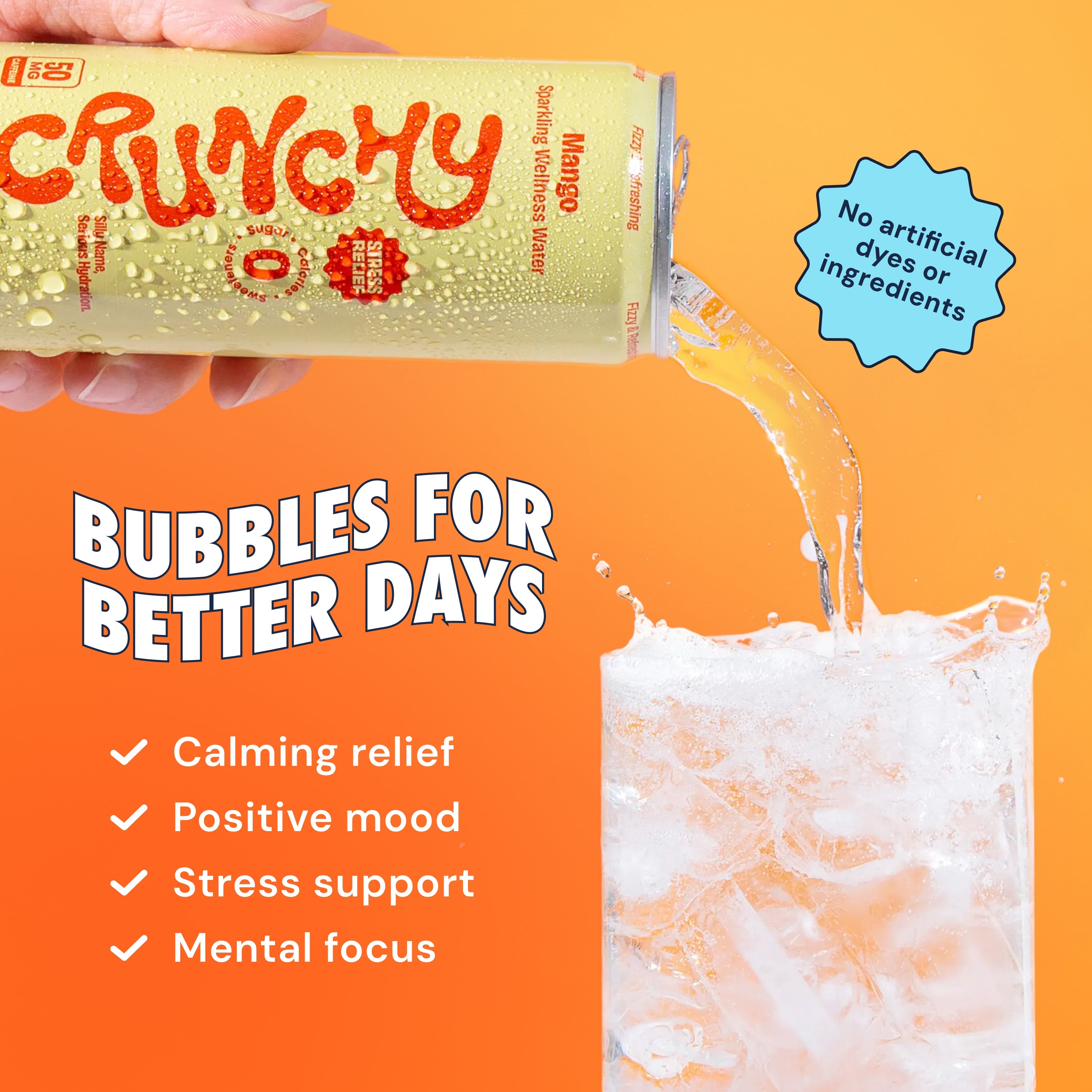 Crunchy Variety Pack -  Mango & Raspberry (24 Cans)