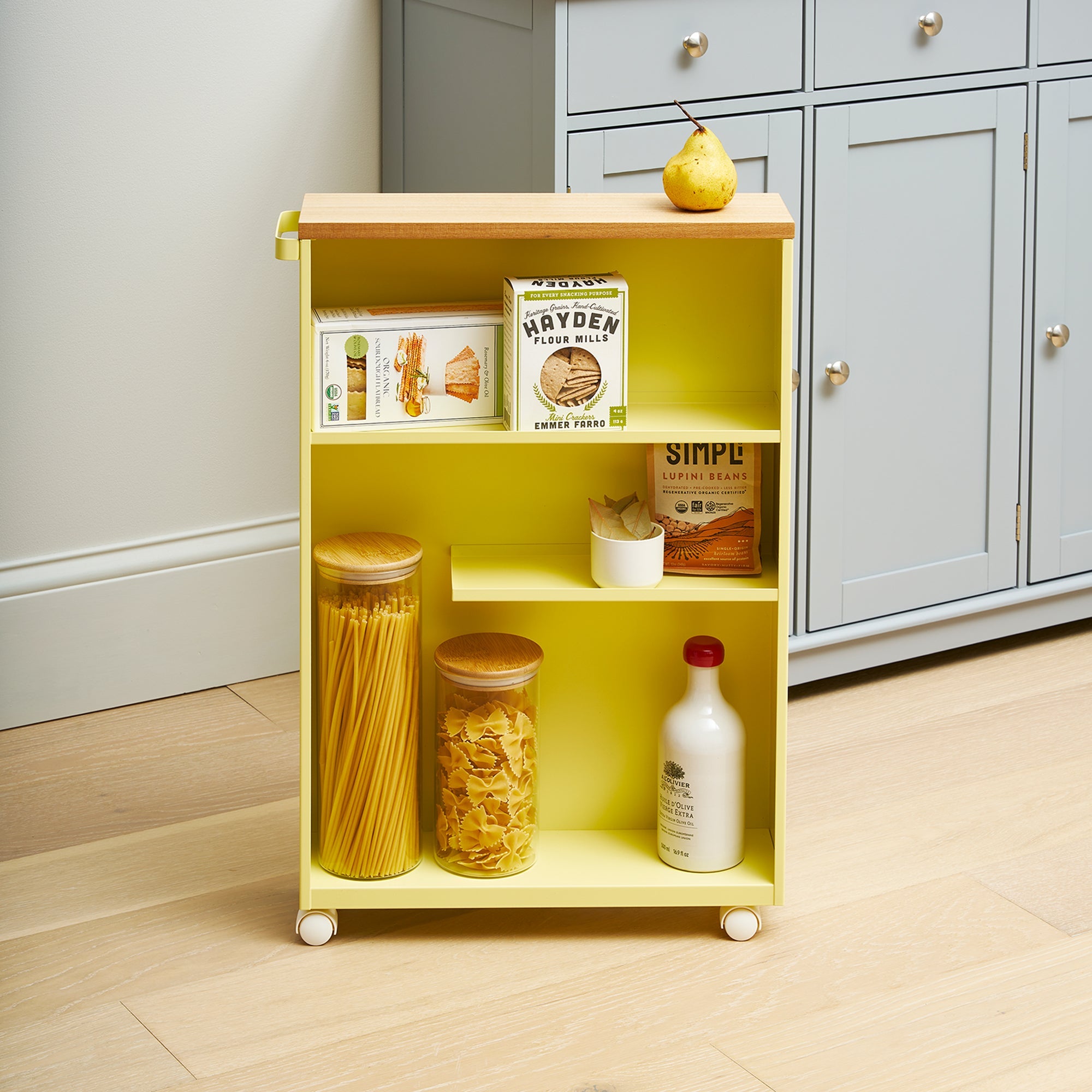 Yamazaki Home Rolling Storage Cart (27" H)  - Steel