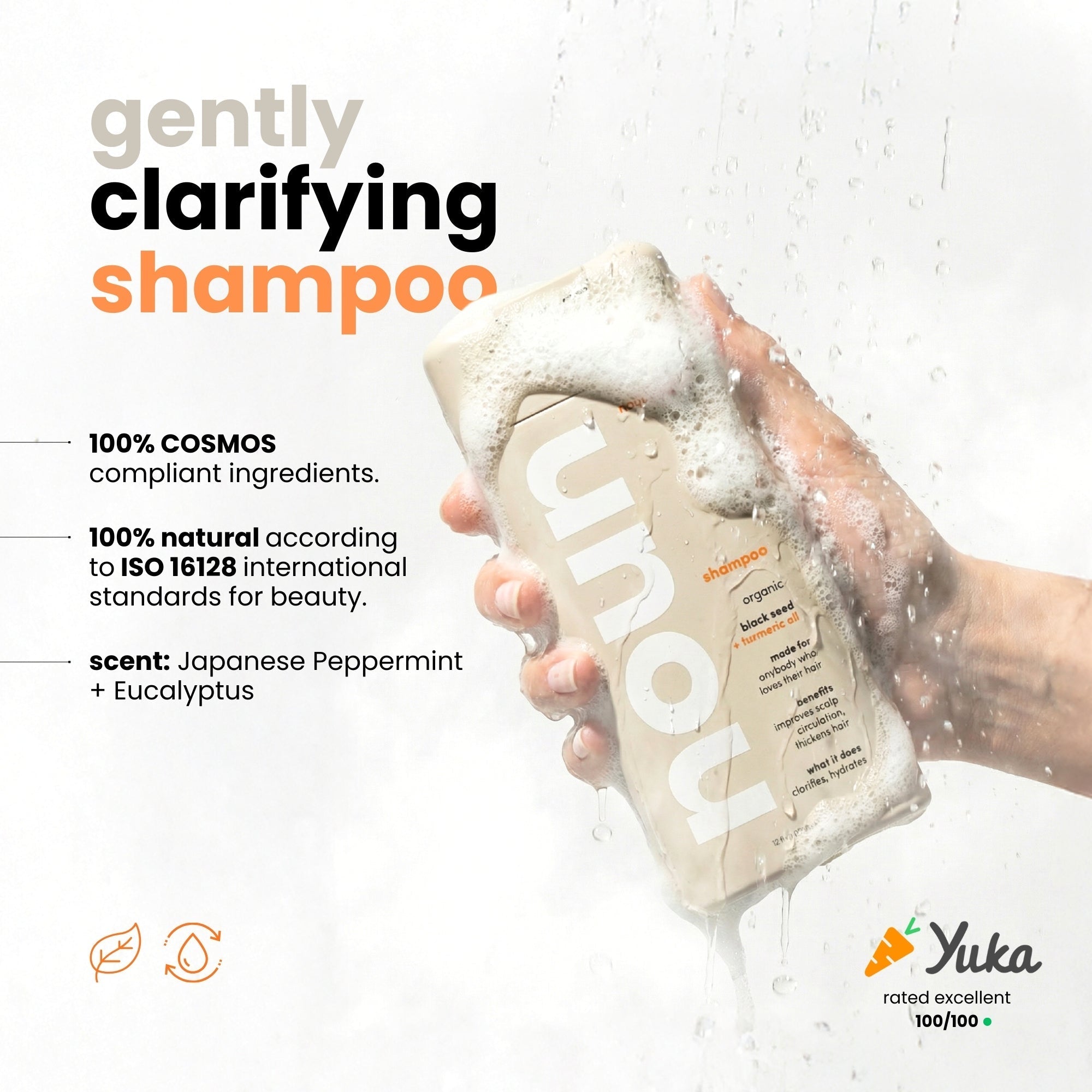 Noun Naturals Black Seed & Turmeric Gentle Cleansing and Clarifying Shampoo for Daily Use