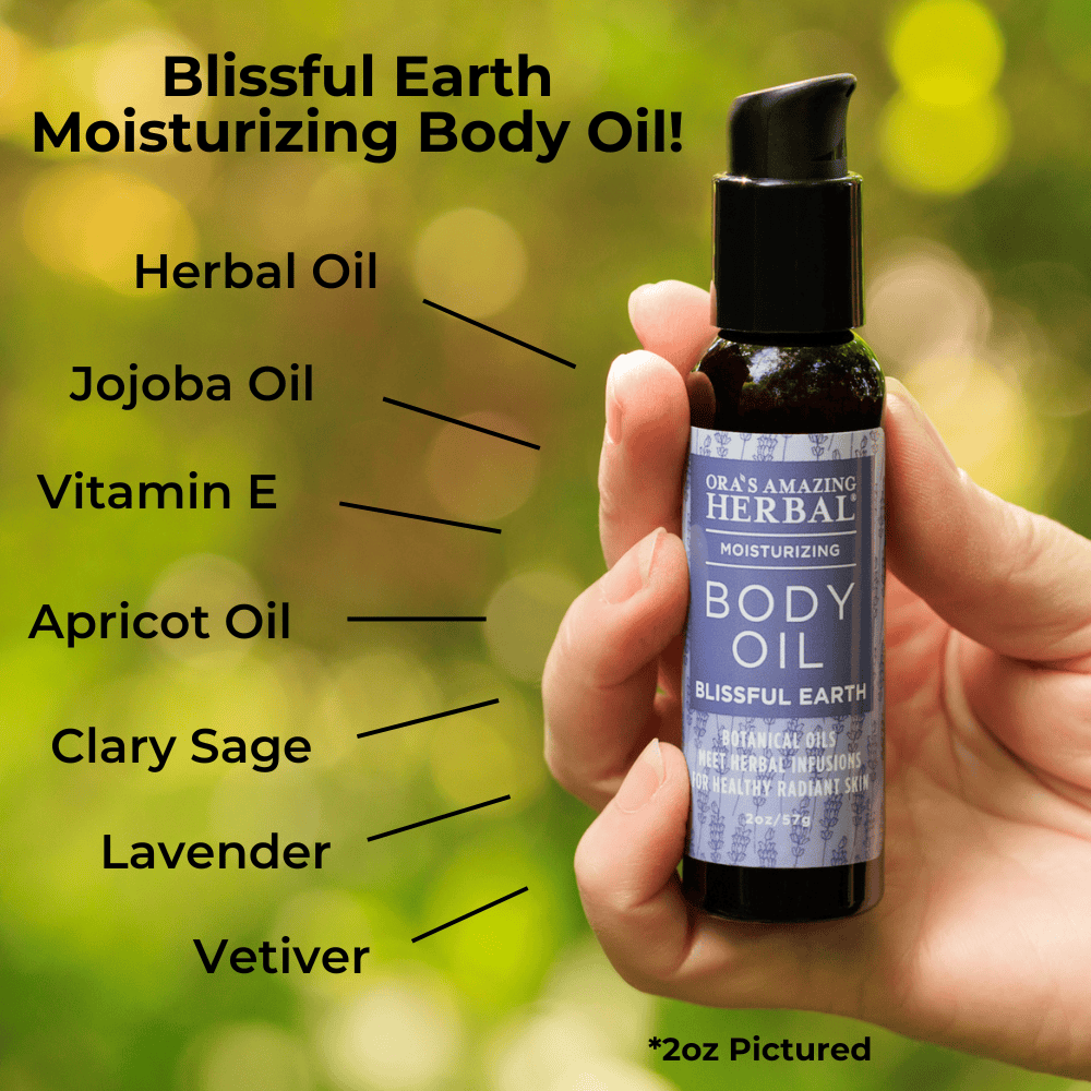 Ora's Amazing Herbal Body Oil, Blissful Earth