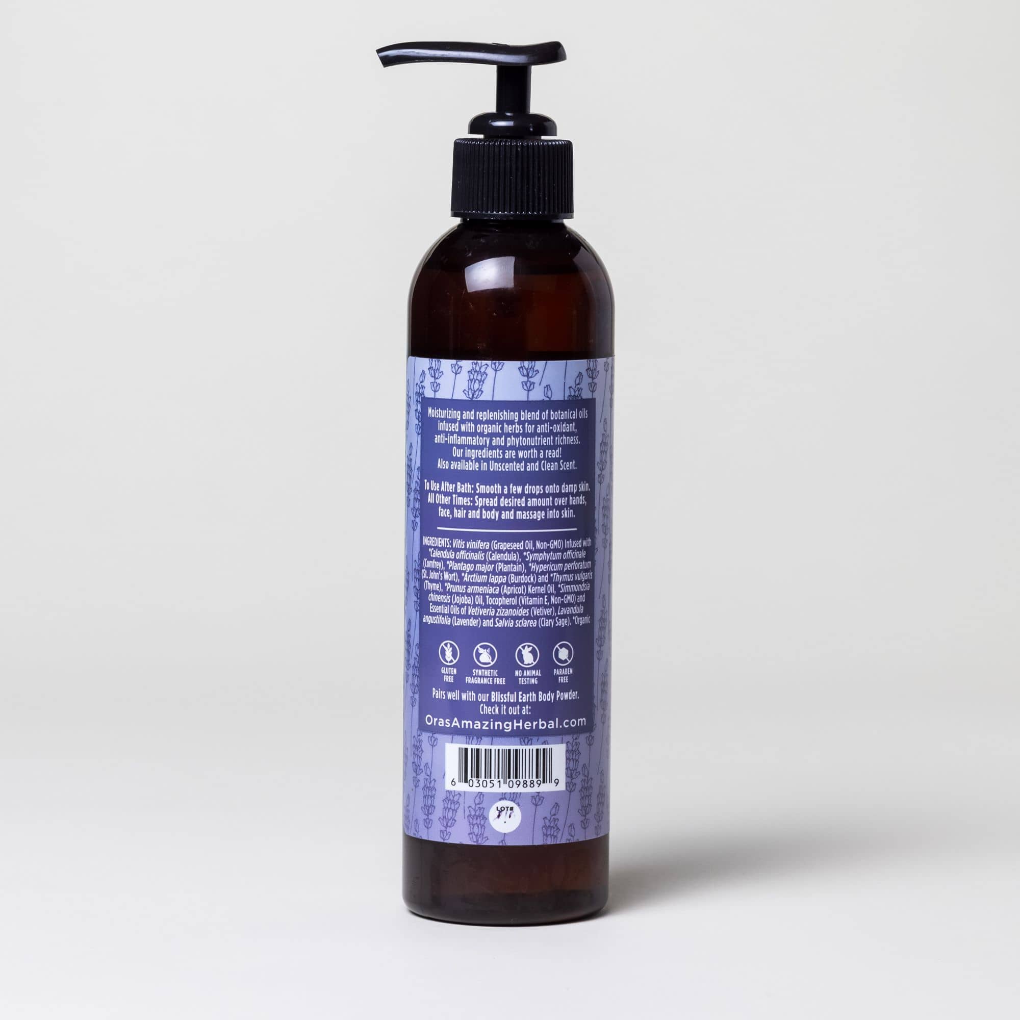 Ora's Amazing Herbal Body Oil, Blissful Earth