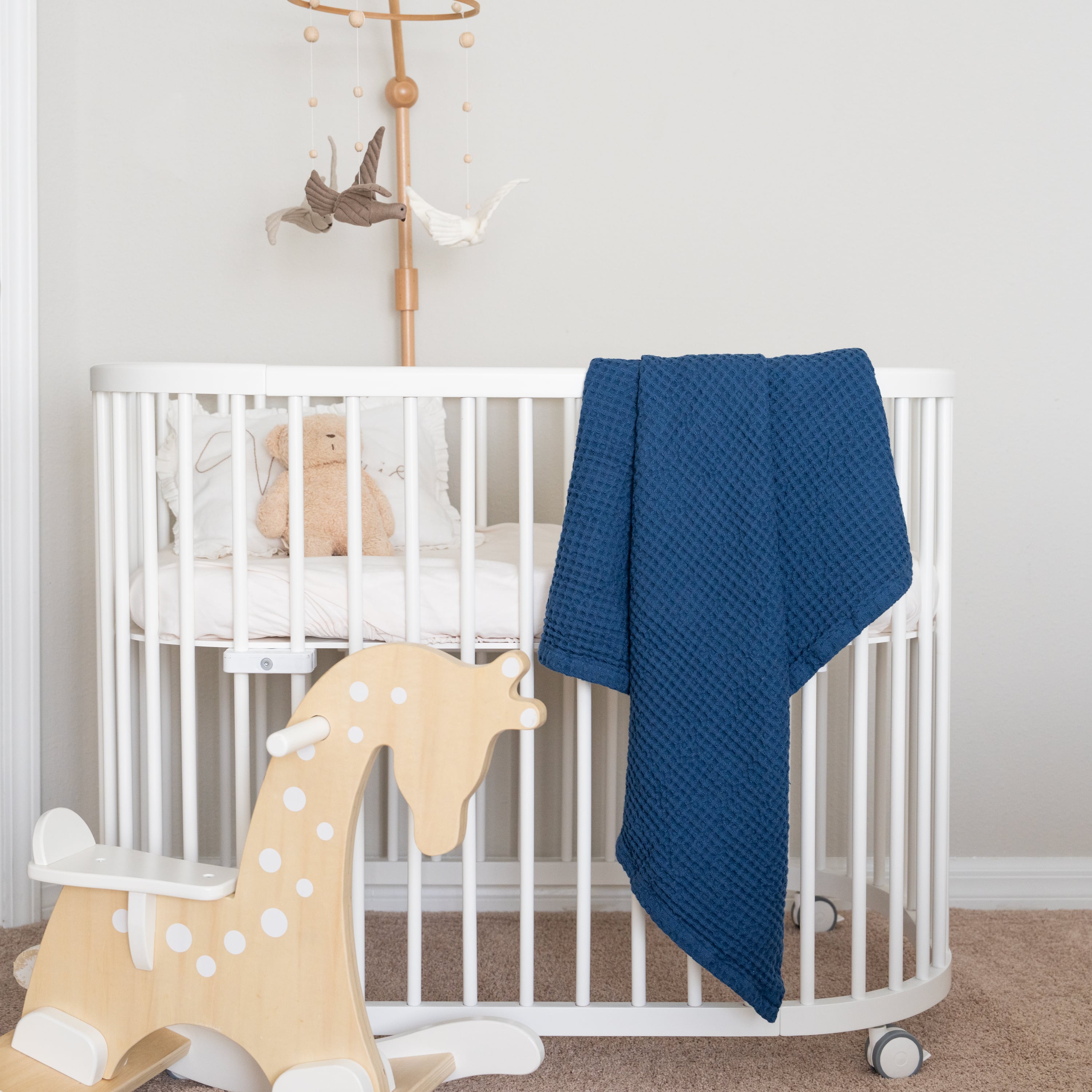 Organic Cotton Mart Waffle Baby Blanket