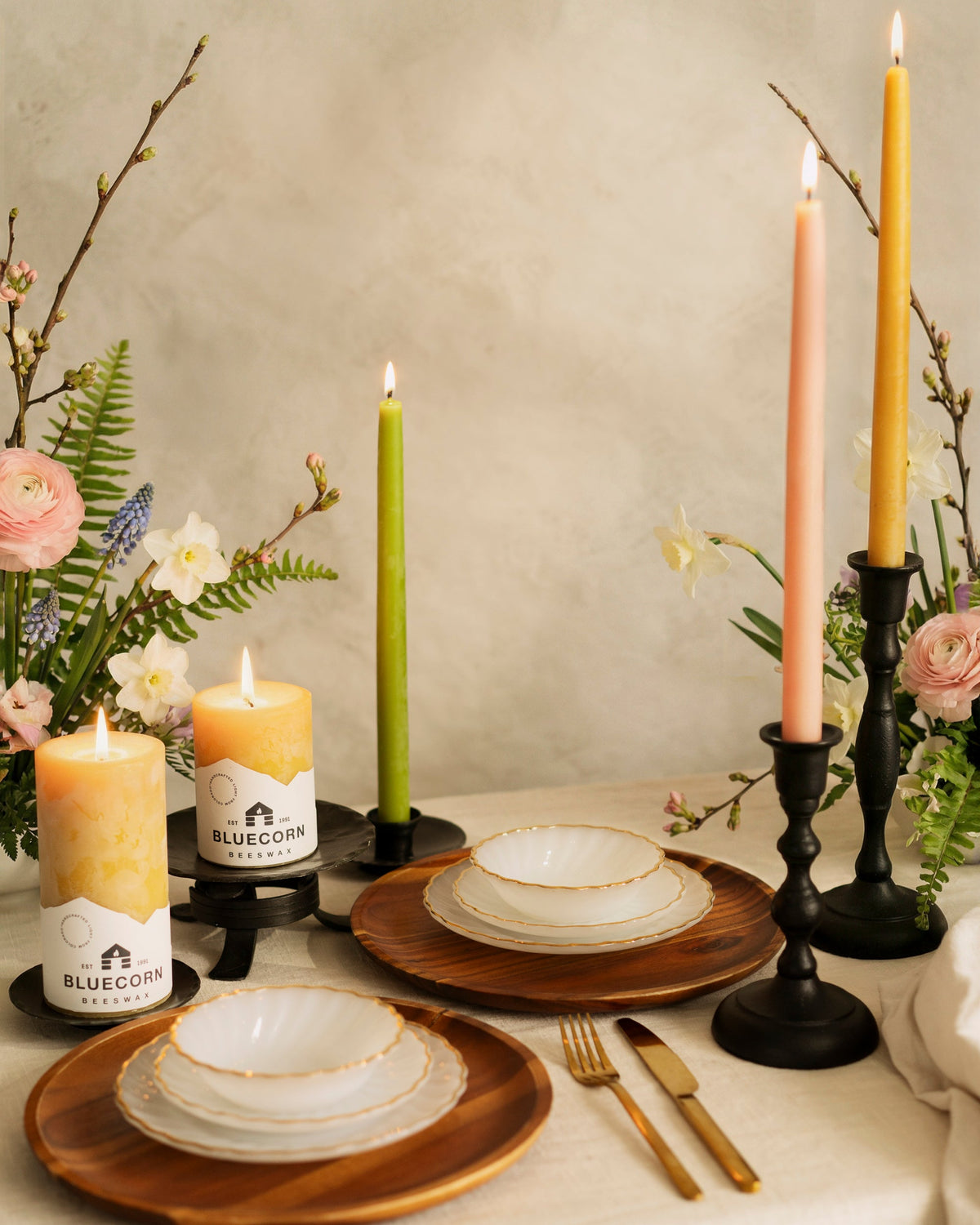 Bluecorn Candles Spring Collection