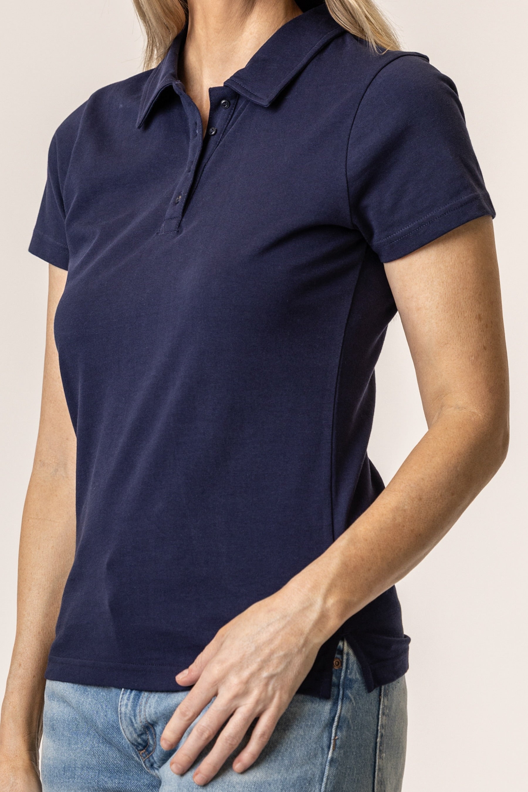 Vottera Women's Organic Cotton Polo - Slim fit