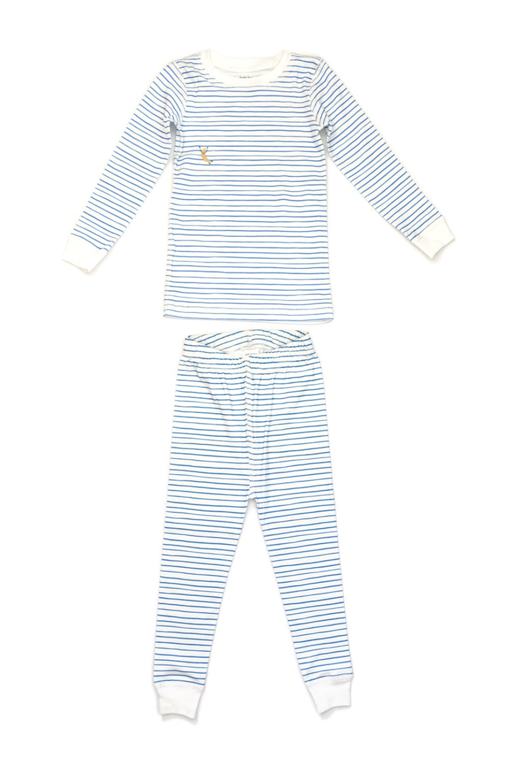 Dodo Banana Blue Stripe Organic Pima Cotton Pajama Set